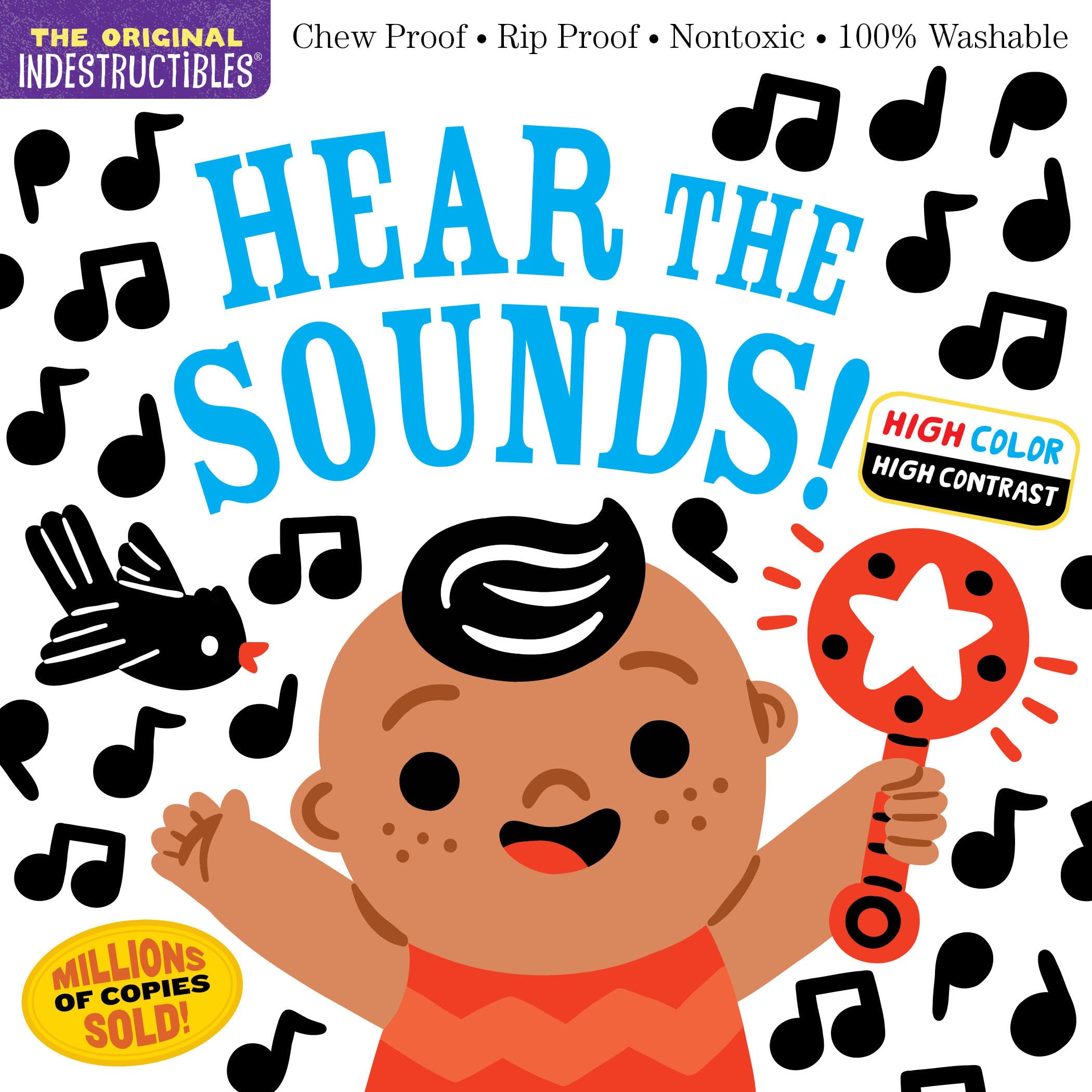 Indestructibles: Hear the Sounds (High Color High Contrast): Chew Proof · Rip Proof · Nontoxic · 100% Washable (Book for Babies, Newborn Books, Safe to Chew) Parents & Children