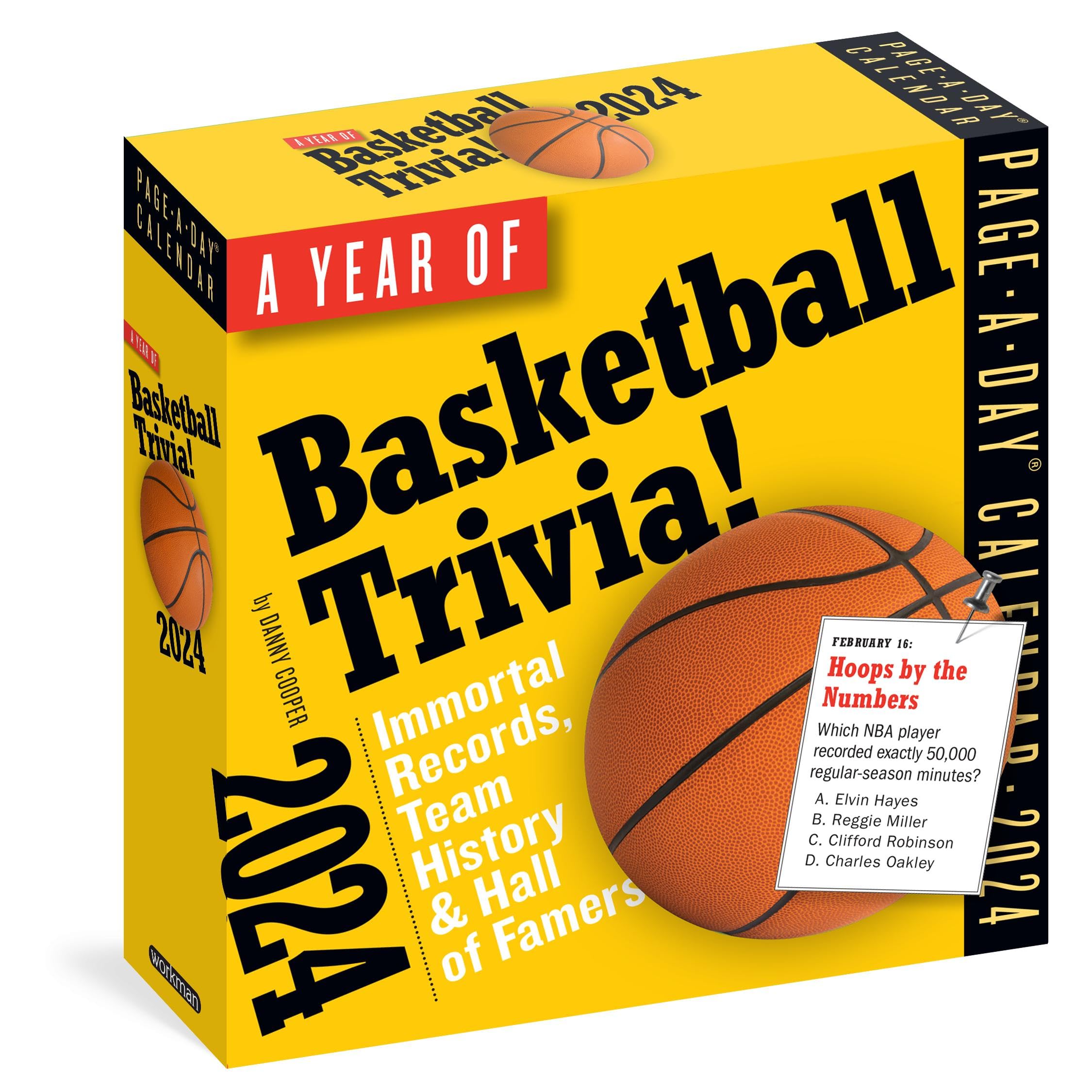 A Year of Basketball Trivia! Page-A-Day Calendar 2024: Immortal Records, Team History & Hall of Famers Leisure & Fun