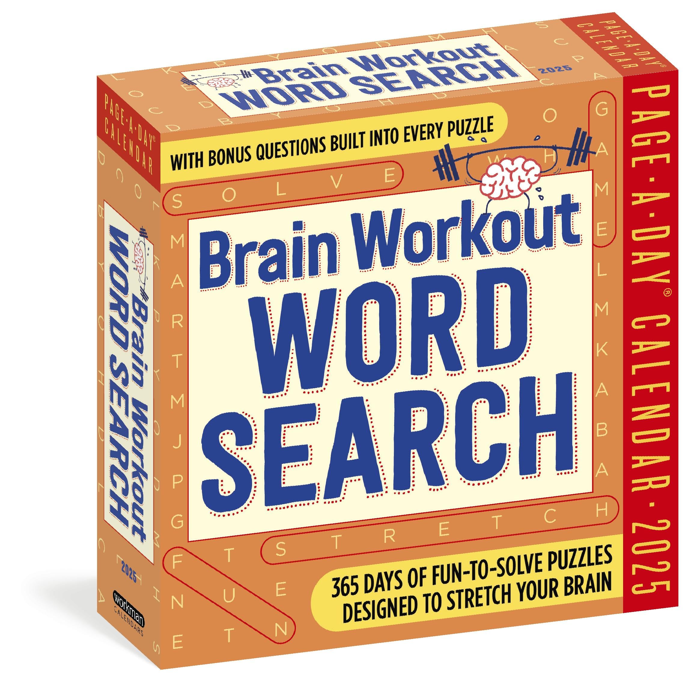 Brain Workout Word Search Page-A-Day® Calendar 2025: Fun-to-Solve Puzzles Designed to Stretch Your Brain Psychology