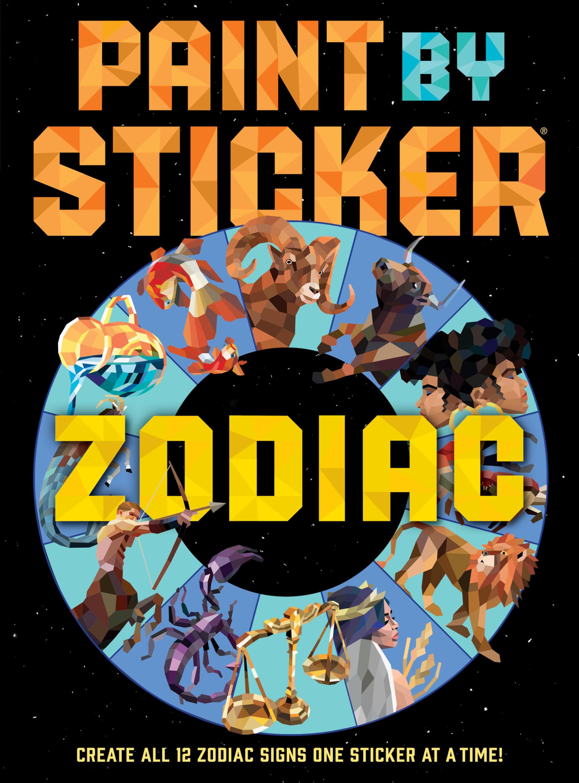 Paint by Sticker (Official): Zodiac: Create All 12 Zodiac Signs One Sticker at a Time Hobbies & Crafts
