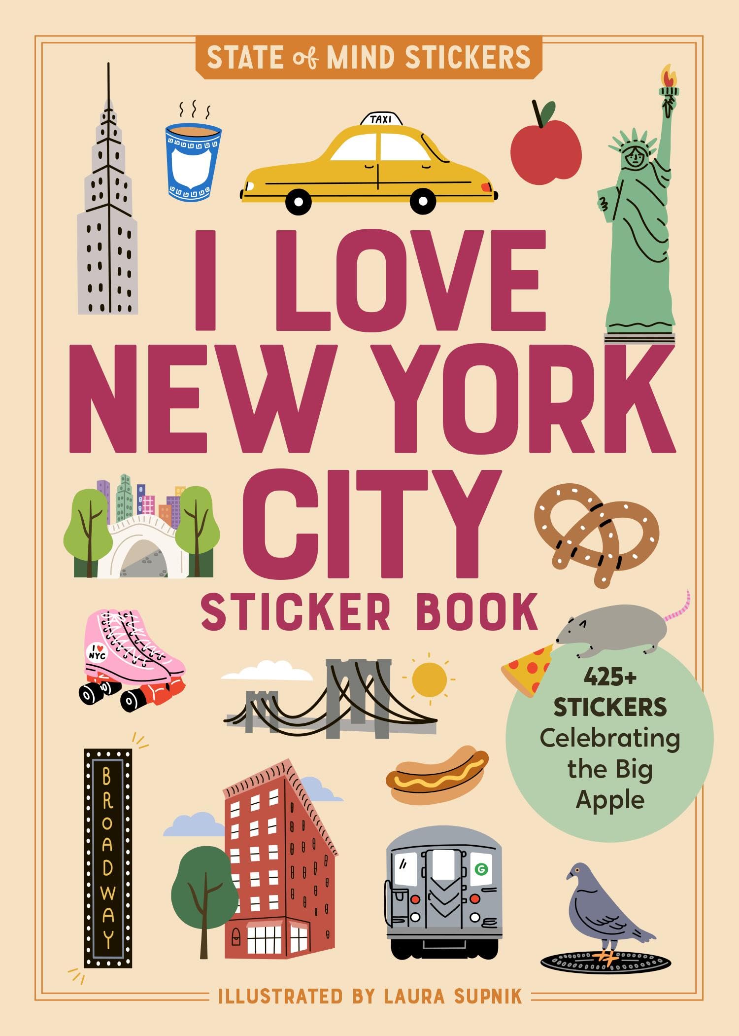 I Love New York City Sticker Book Hobbies & Crafts