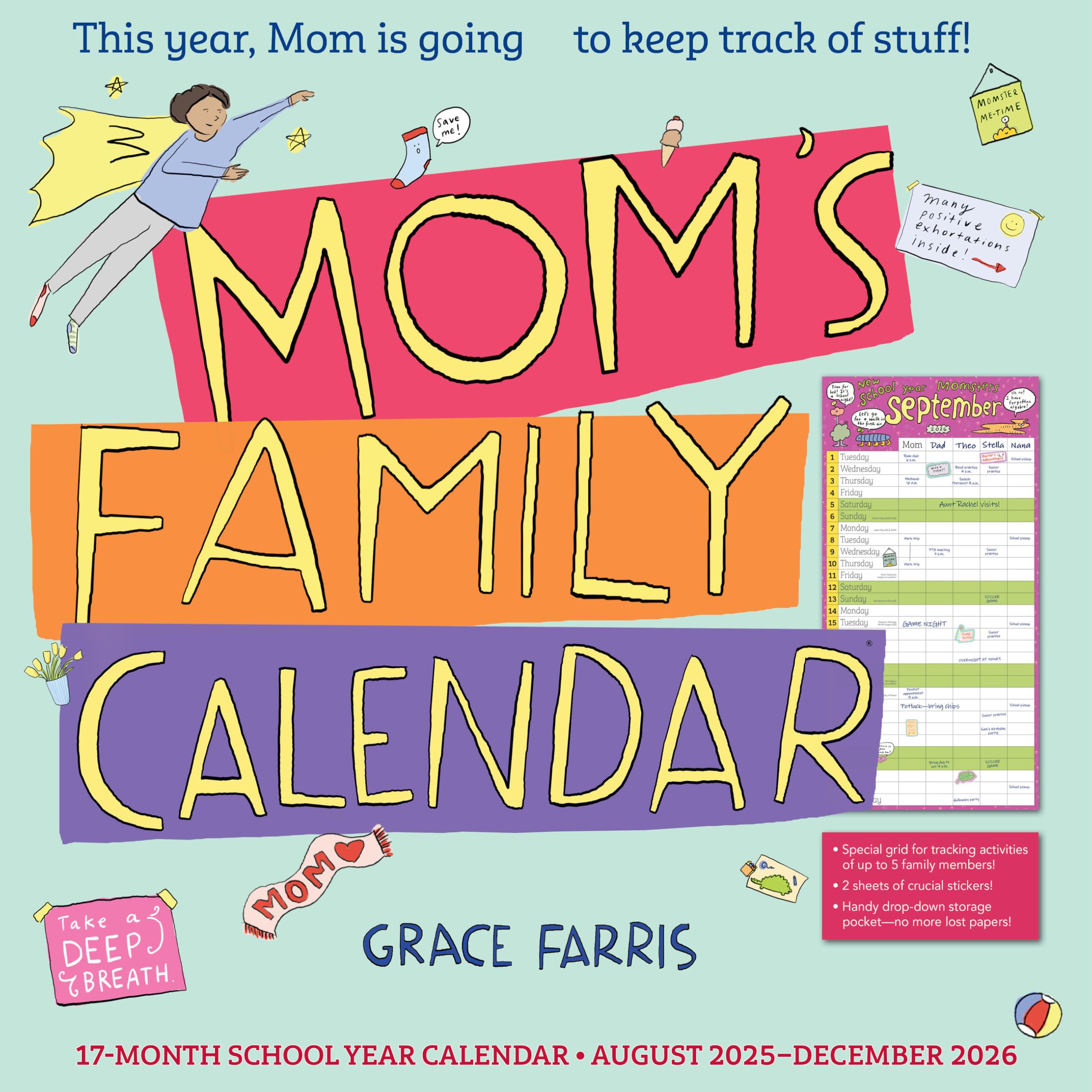 Mom's Family Wall Calendar 2026: This Year, Mom Is Going to Keep Track of Stuff! Learning & Reference