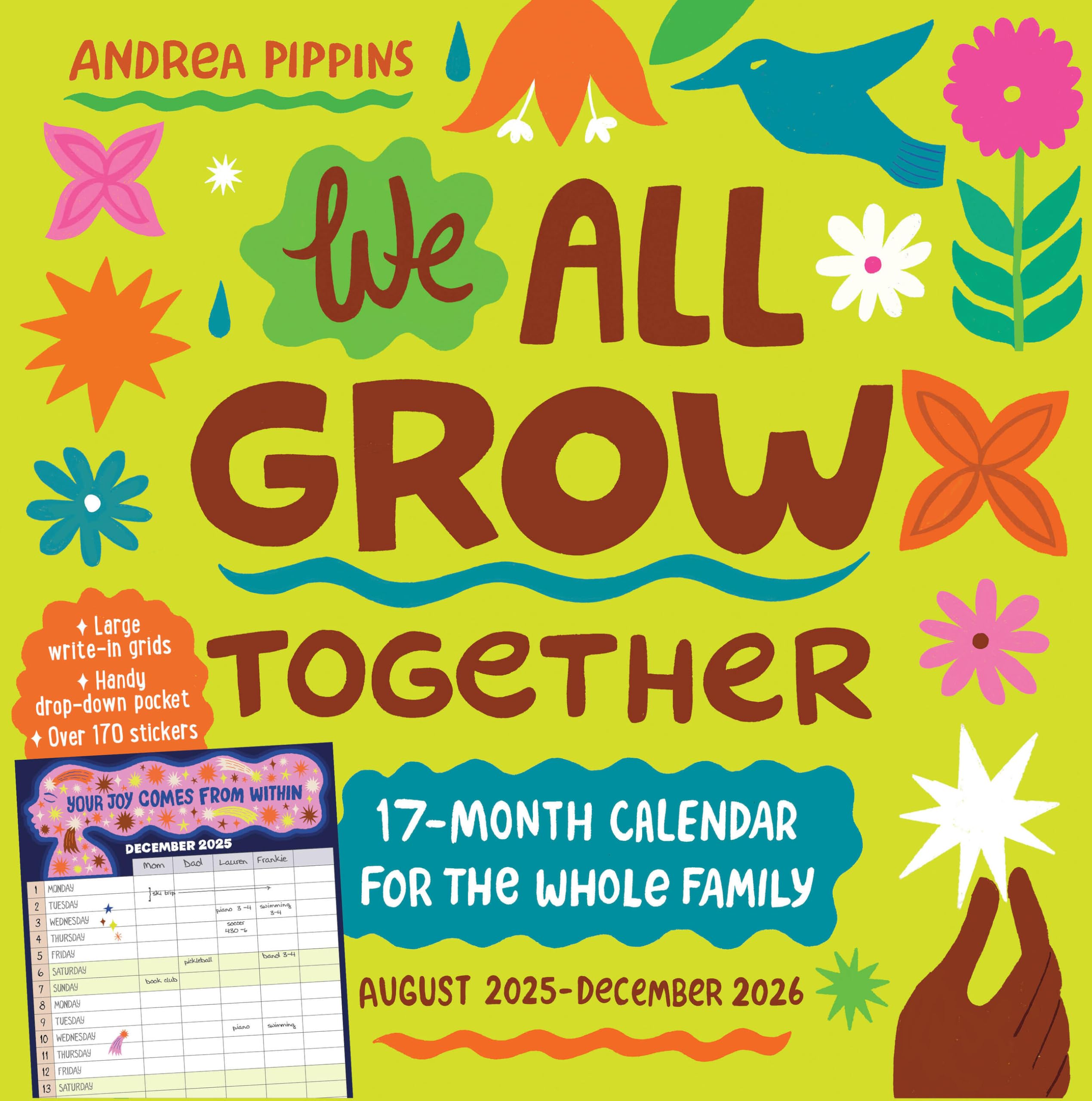 We All Grow Together 17-Month Wall Calendar 2026 Business, Finance & Career