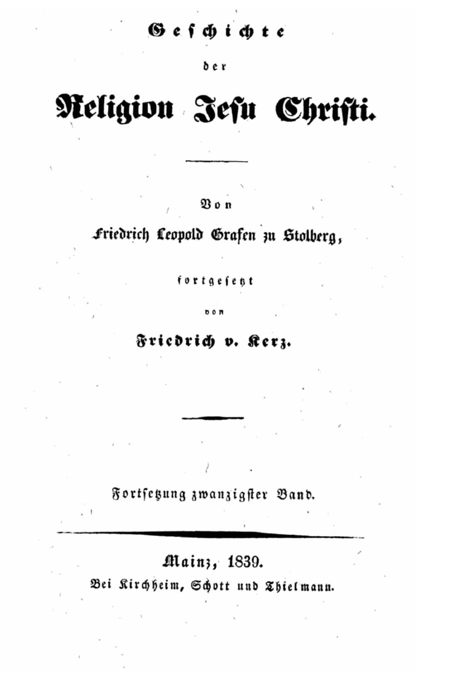 Geschichte der Religion Jesu Christi Politics & History