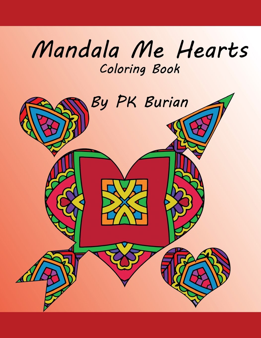 Mandala Me Hearts Coloring Book Hobbies & Crafts