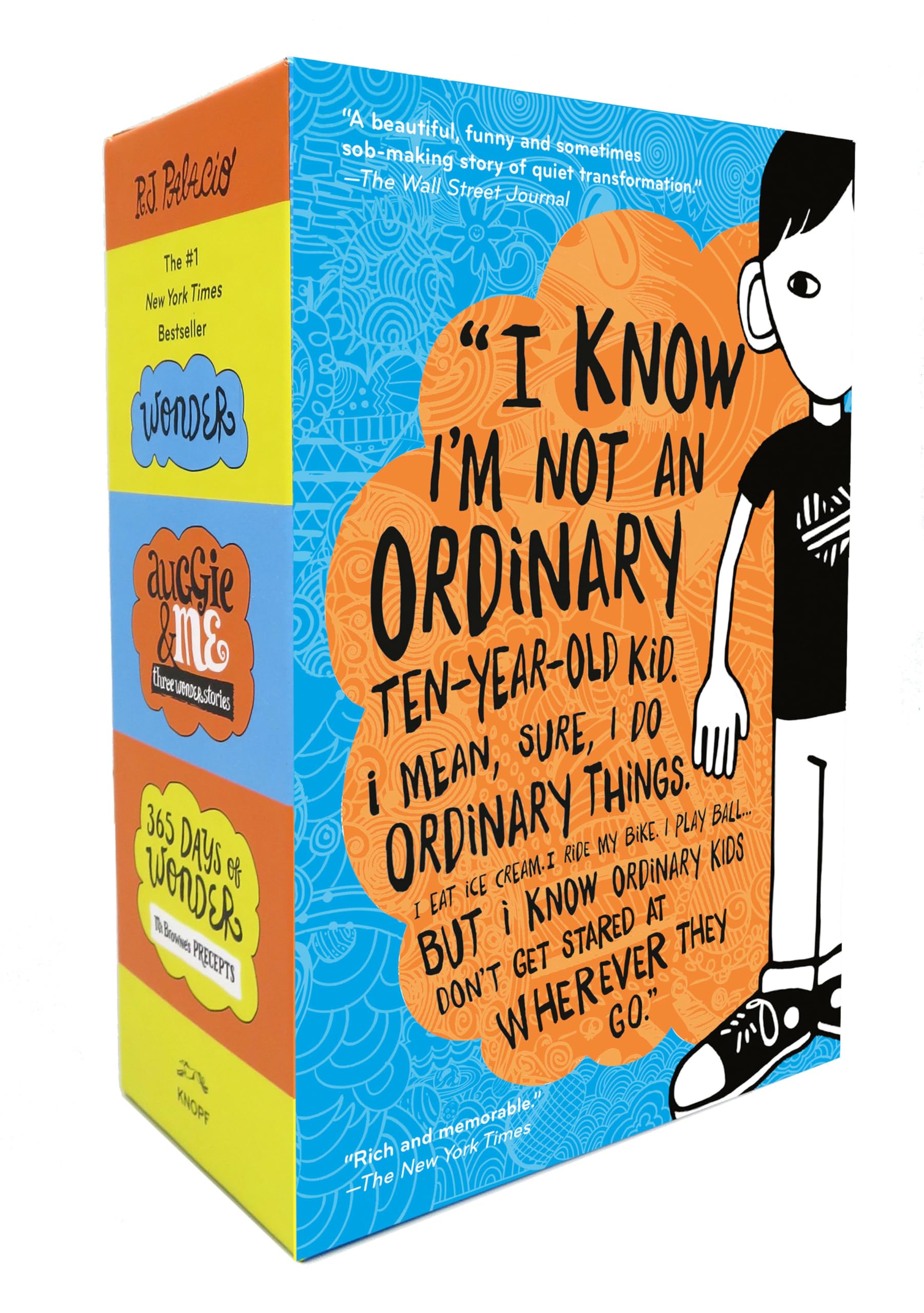 Wonder, Auggie & Me, 365 Days of Wonder boxed set Novels & Short Stories