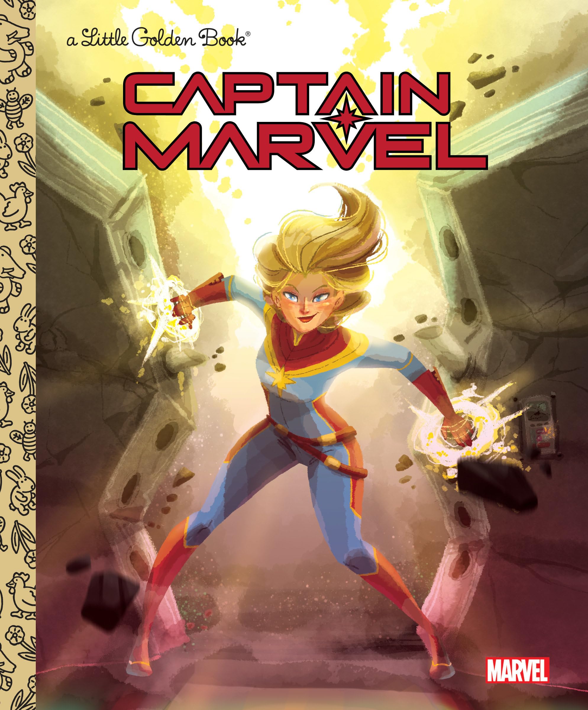 Captain Marvel Little Golden Book (Marvel) (Little Golden Books) Superheroes