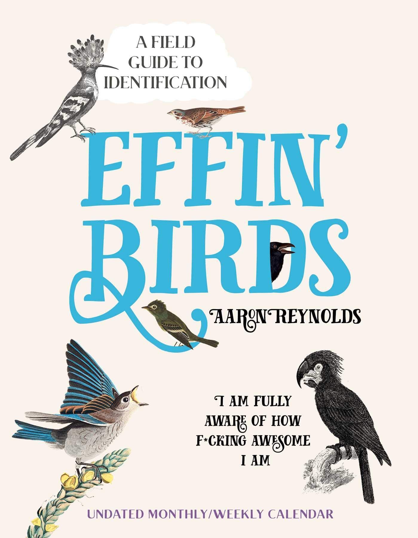 Effin' Birds Undated Monthly/Weekly Planner Calendar: A Field Guide to Identification Humour & Satire