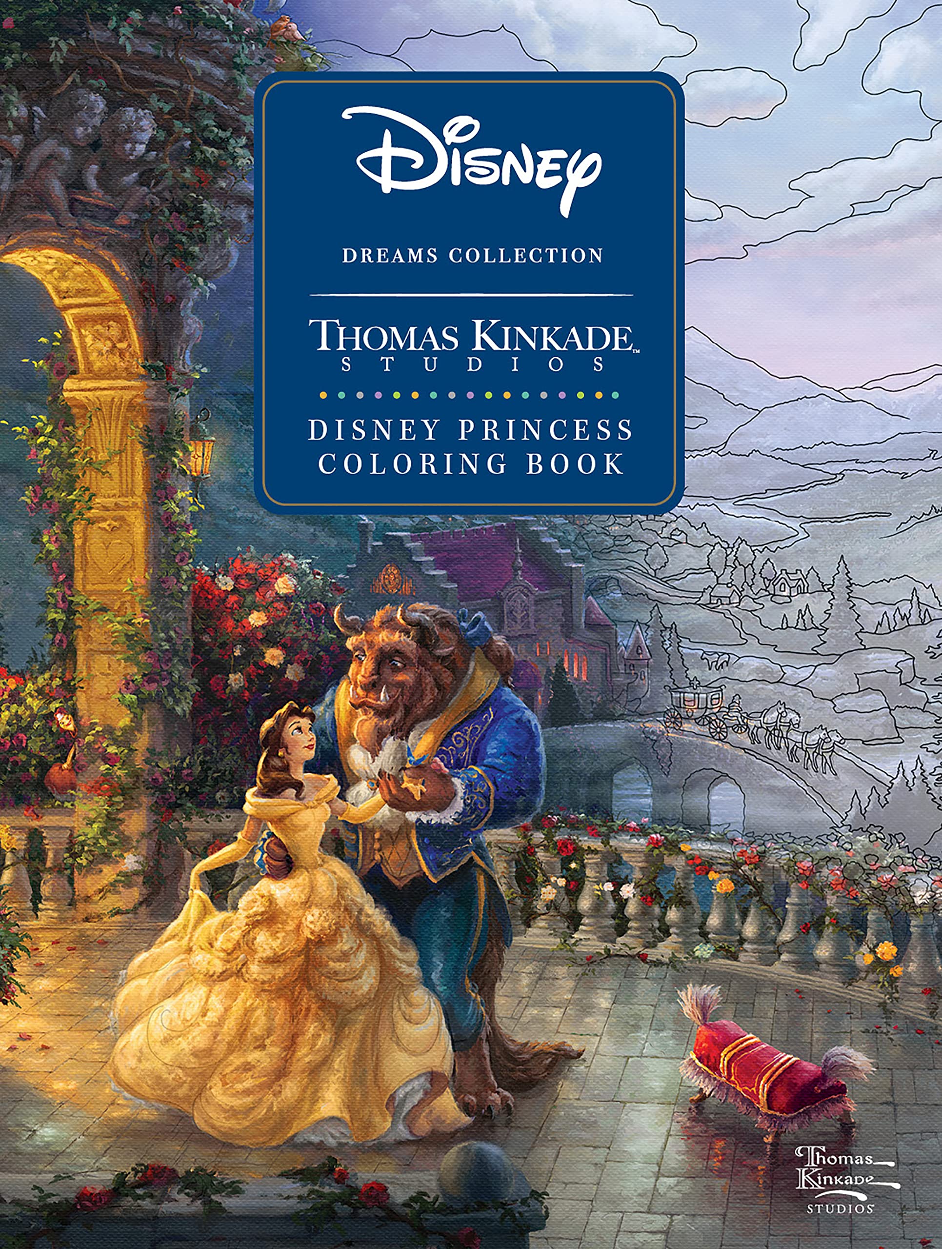 Disney Dreams Collection Thomas Kinkade Studios Disney Princess Coloring Book Film, Art & Culture