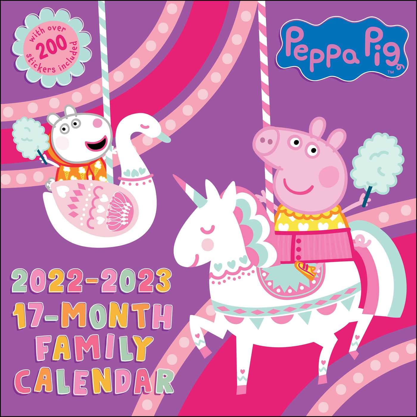 Peppa Pig 17-Month 2022-2023 Family Calendar Film, Art & Culture