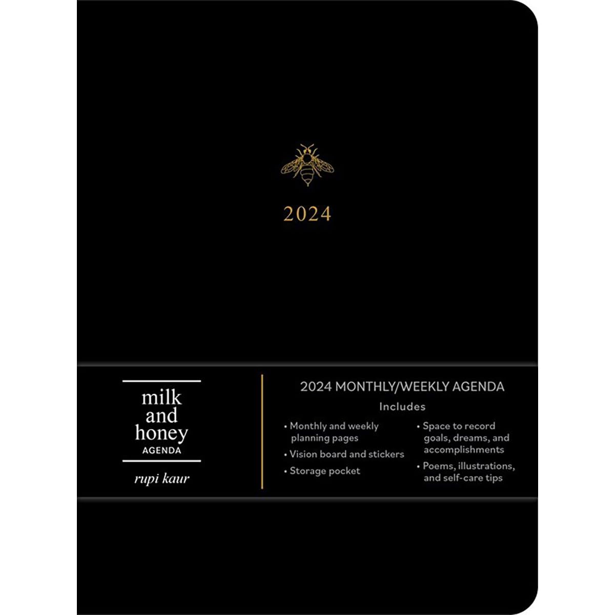 milk and honey 12-Month 2024 Monthly/Weekly Agenda Calendar book