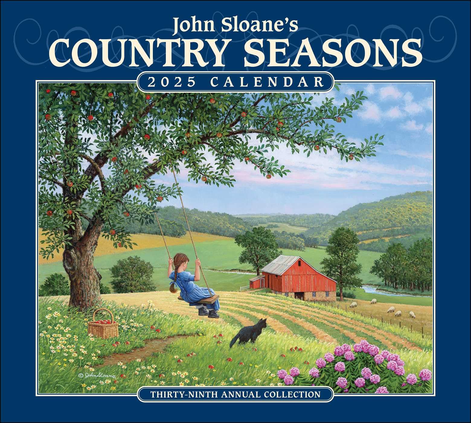 John Sloane's Country Seasons 2025 Deluxe Wall Calendar Film, Art & Culture