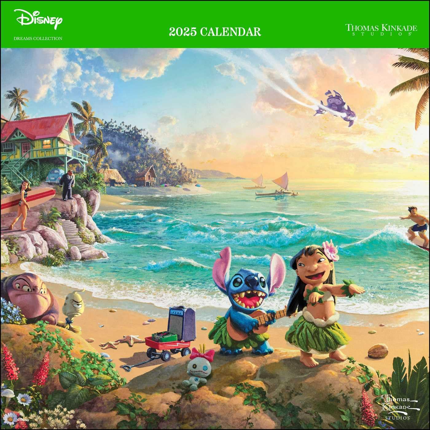 Disney Dreams Collection by Thomas Kinkade Studios: 2025 Wall Calendar: Original Andrews McMeel-Kalender (Wall-Kalender) Film, Art & Culture