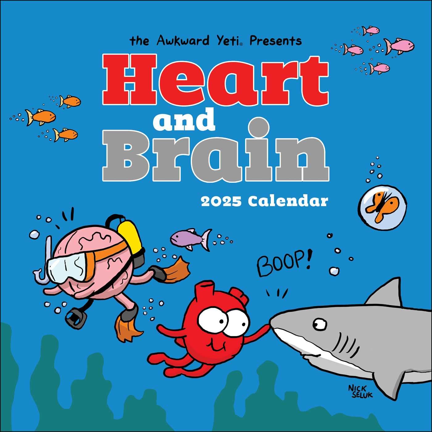Heart and Brain 2025 Wall Calendar Contemporary literature