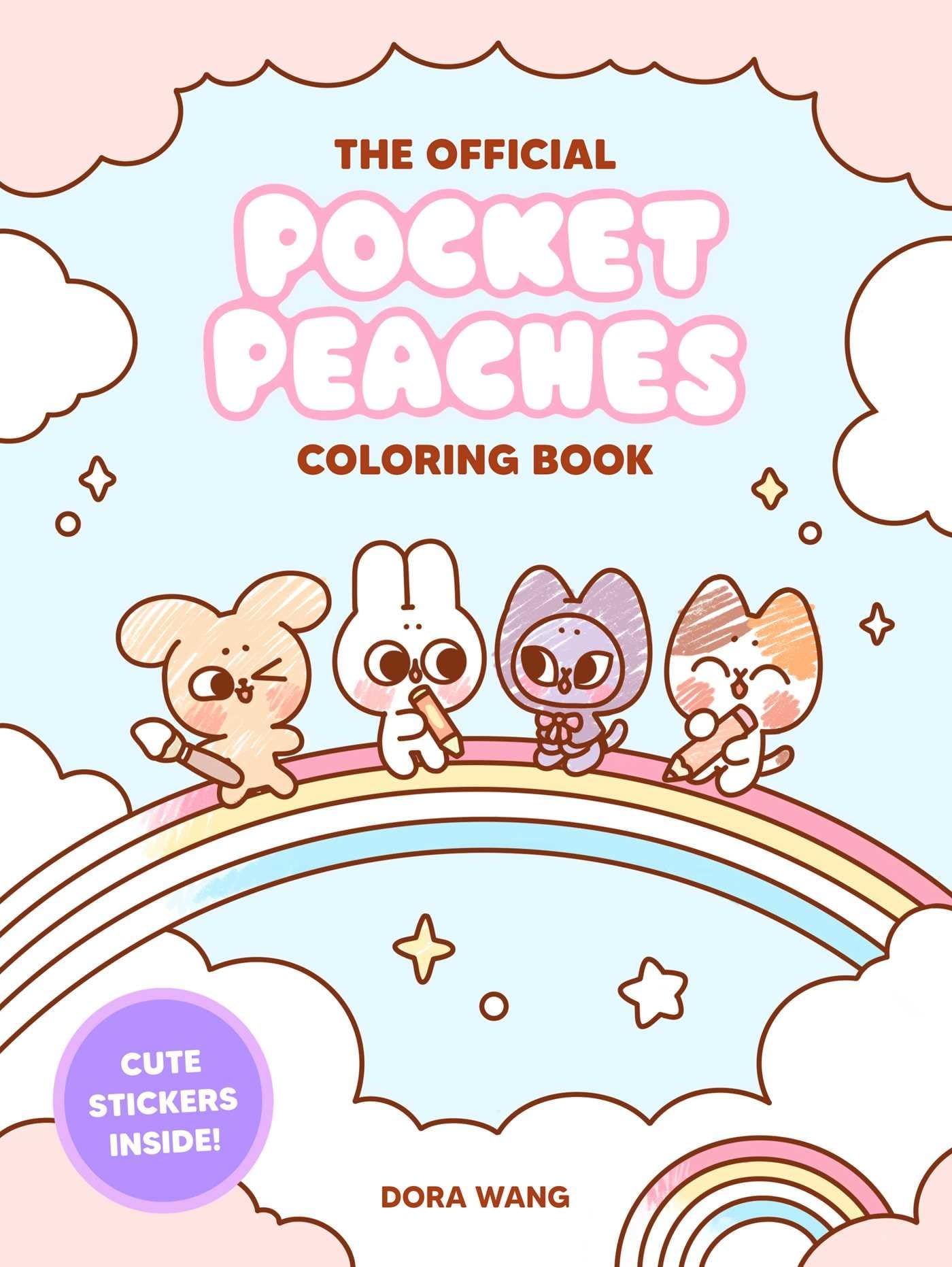 The Official Pocket Peaches Coloring Book: Cozy Coloring and Cute Stickers Hobbies & Crafts