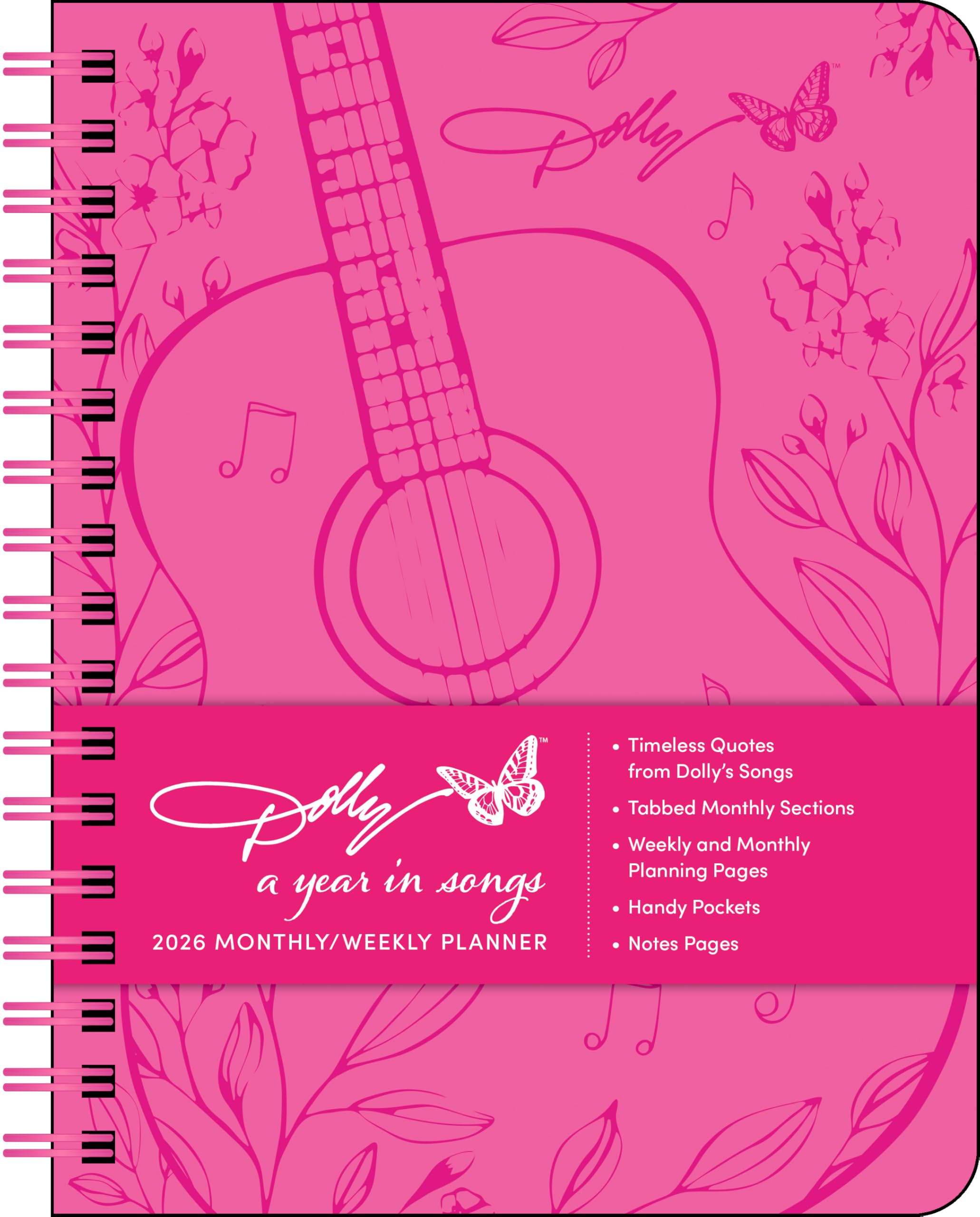 Dolly Parton A Year in Songs Deluxe Organizer 2026 Weekly Planner Calendar Social Sciences
