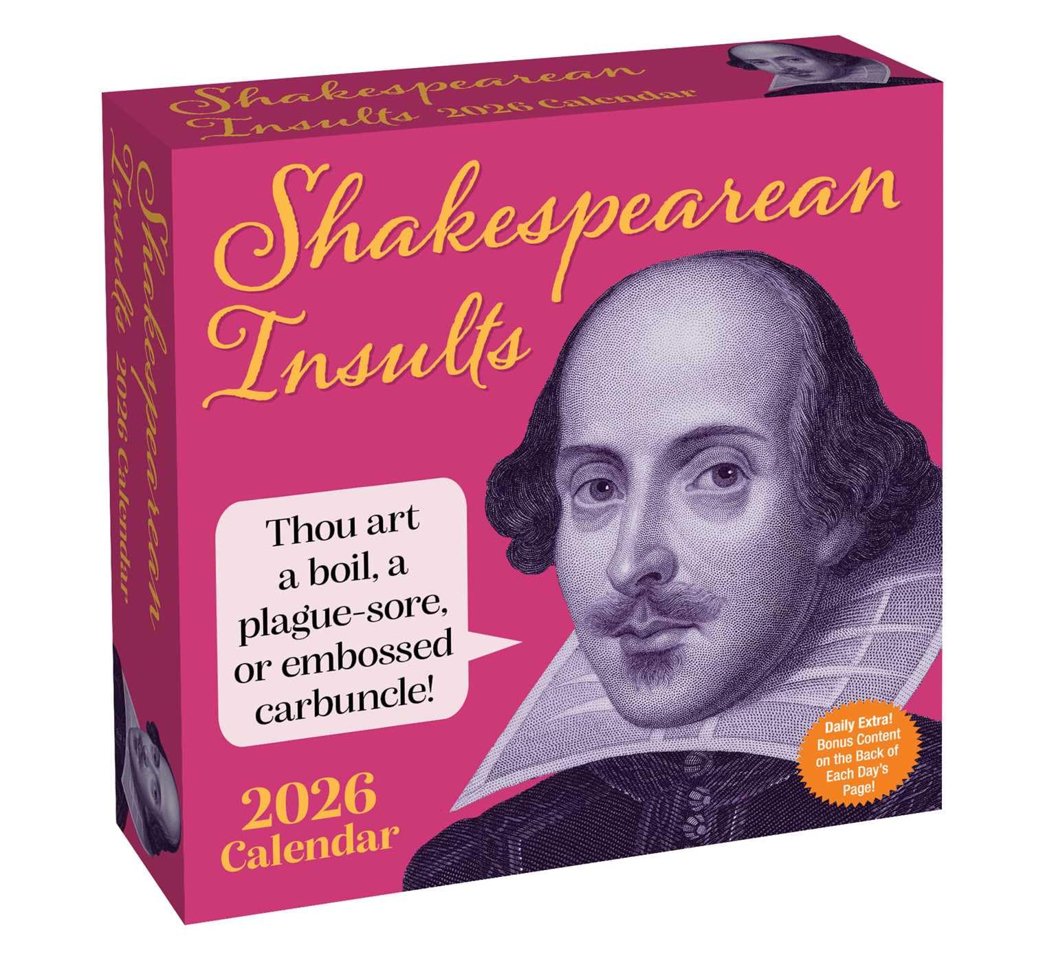 Shakespearean Insults 2026 Day-to-Day Calendar book
