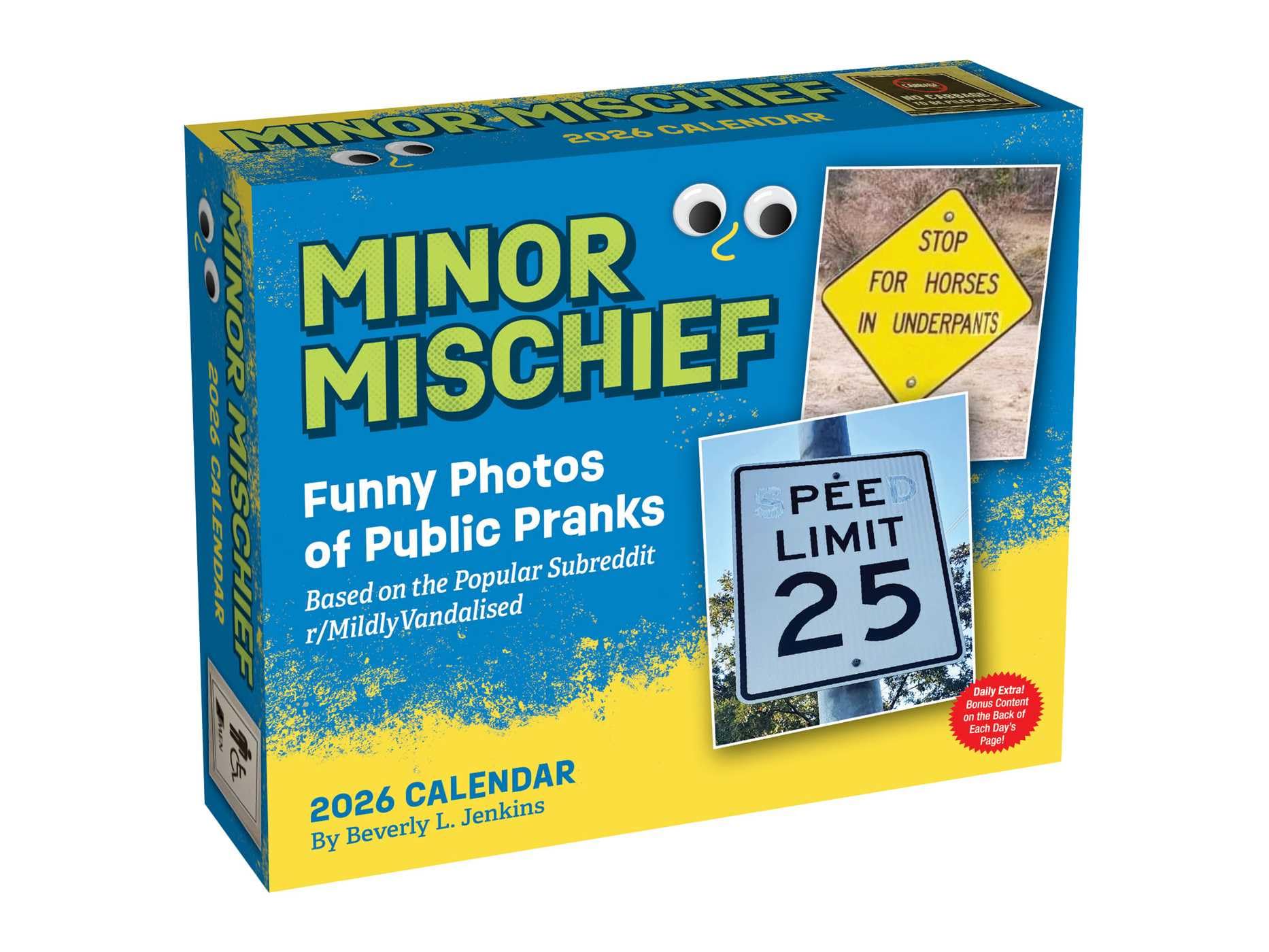 Minor Mischief 2026 Day-to-Day Calendar: Funny Photos of Public Pranks Based on the Popular Subreddit r/MildlyVandalised Calendars