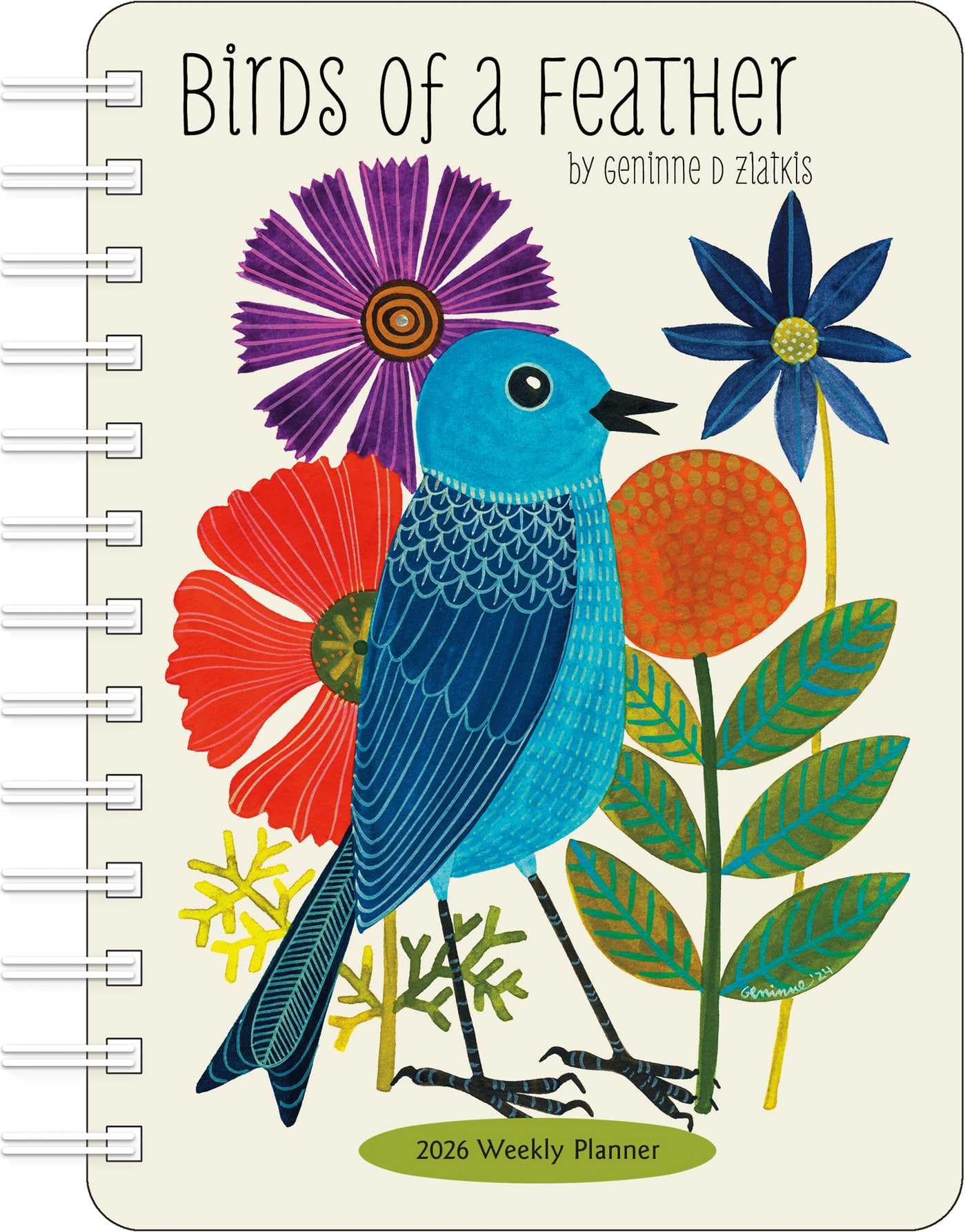 Birds of a Feather 2026 Weekly Planner Calendar Mathematics