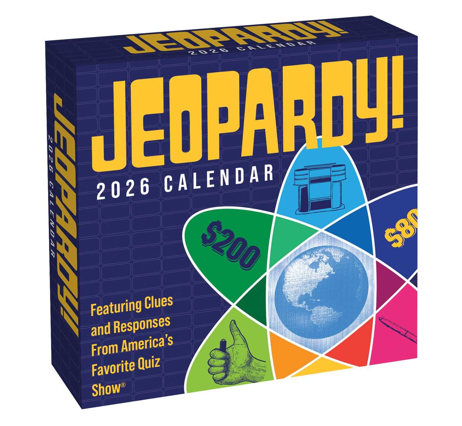 JEOPARDY! 2026 Day-to-Day Calendar: Featuring Clues and Responses From America's Favorite Quiz Show® Film, Art & Culture