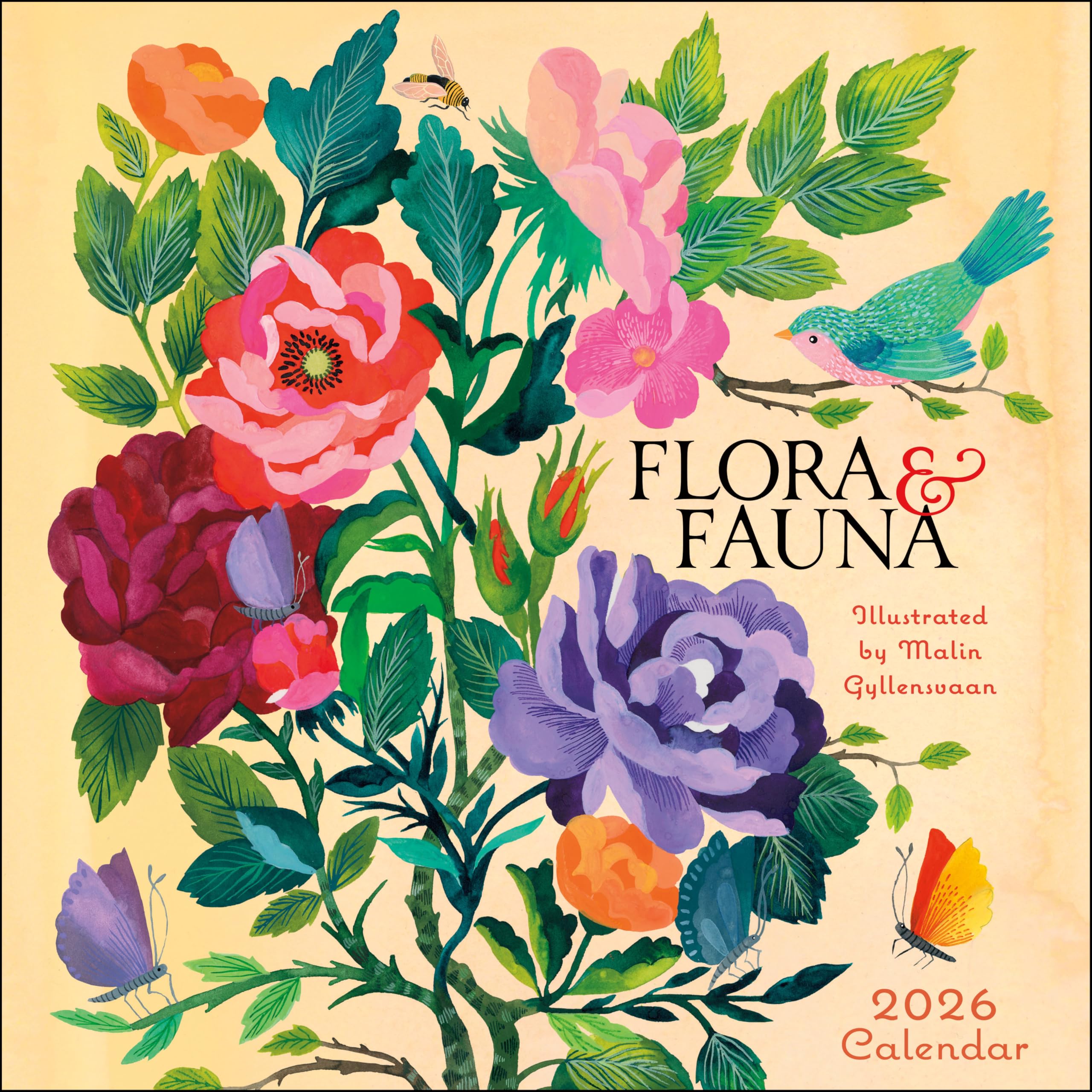 Flora & Fauna 2026 Wall Calendar Arts & Music