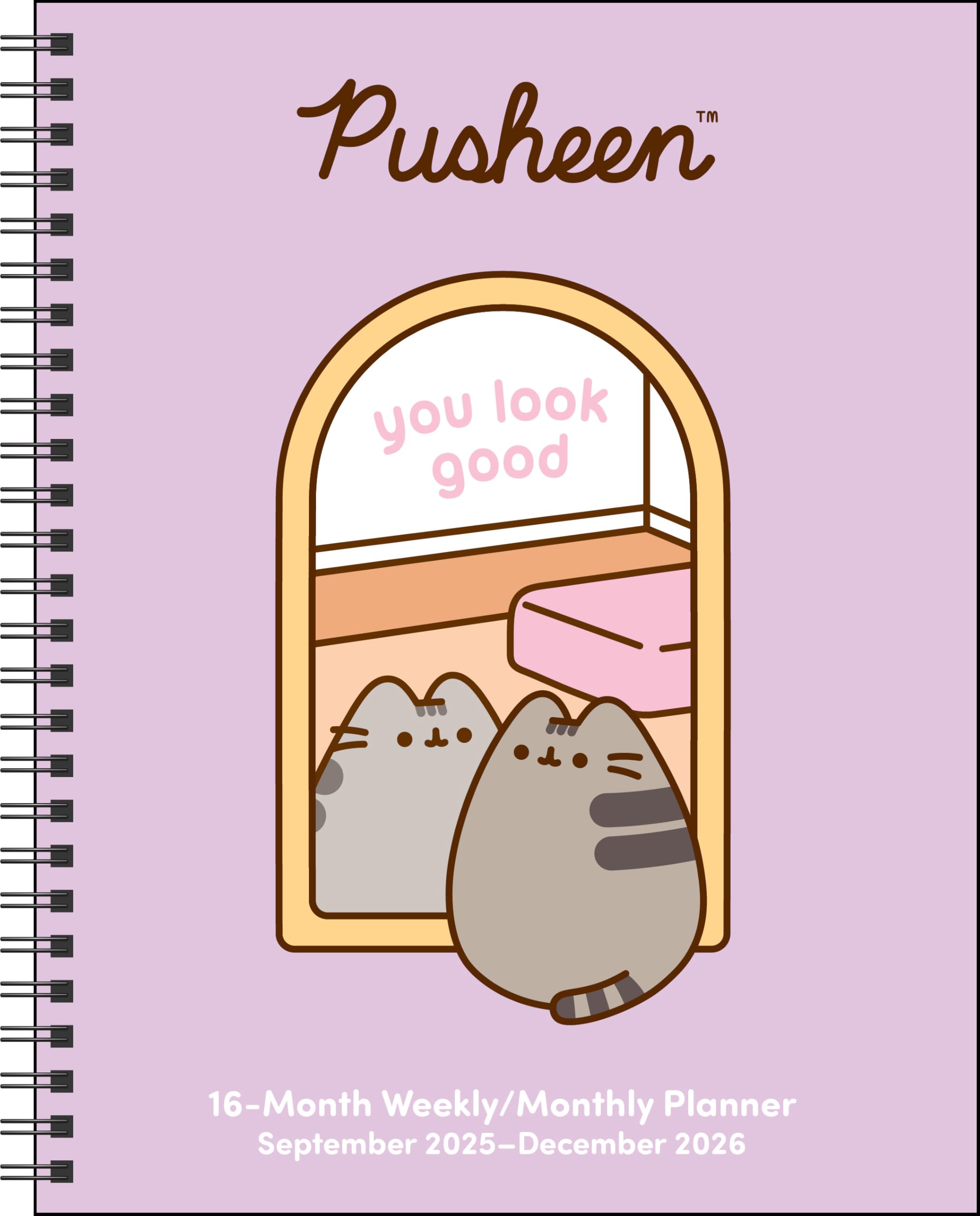 Pusheen 16-Month 2025-2026 Weekly/Monthly Planner Calendar: You Look Great Manga