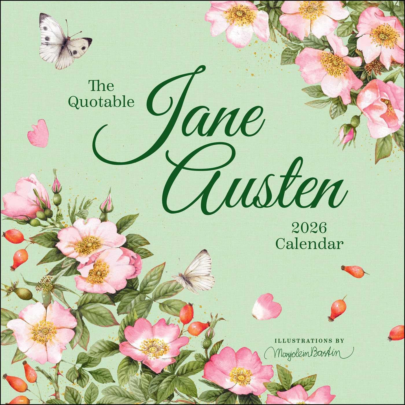 The Quotable Jane Austen 2026 Wall Calendar Books