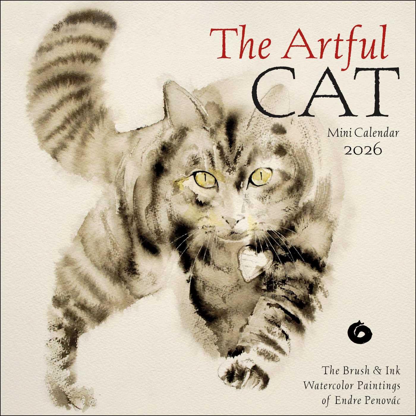 The Artful Cat 2026 Mini Wall Calendar Film, Art & Culture