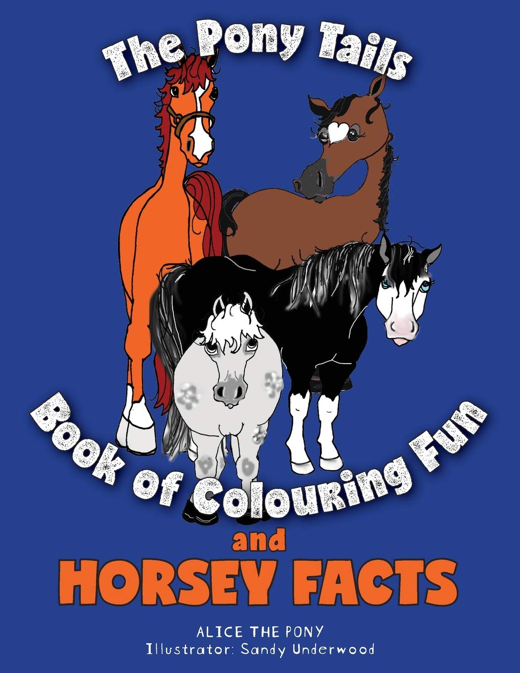 The Pony Tails Book of Colouring Fun and Horsey Facts Tiptoi & Games
