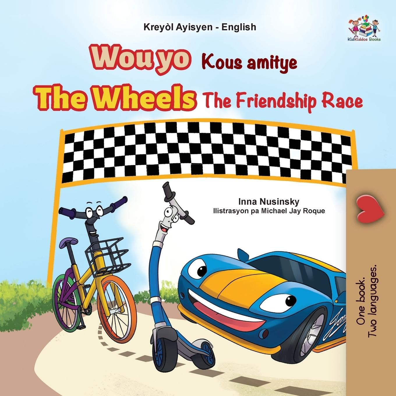 The Wheels The Friendship Race (Haitian Creole English Bilingual Children's Book) Foreign Languages ​​& Dictionaries