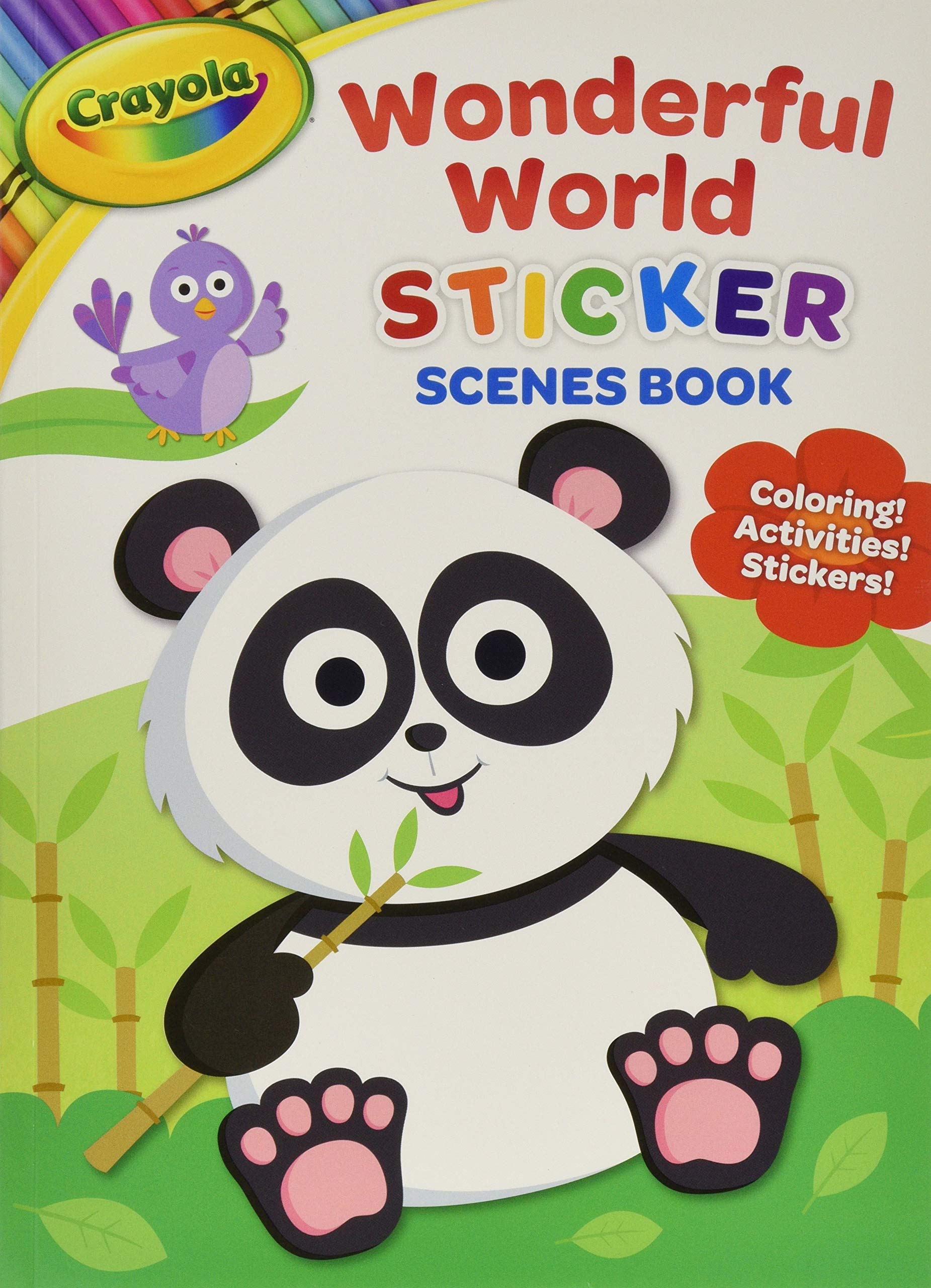 Crayola Wonderful World Sticker Scenes Book Novels & Short Stories