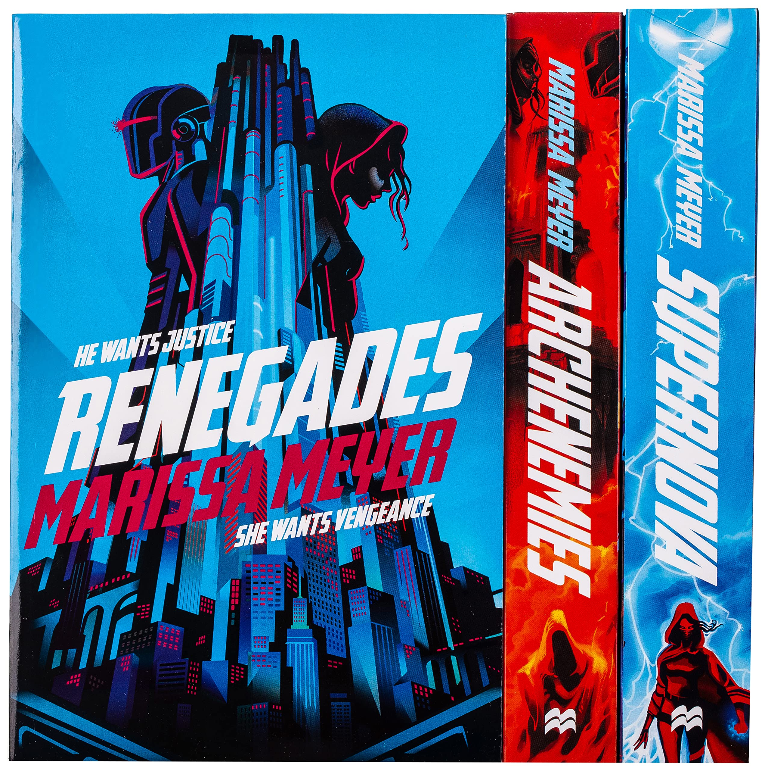 Renegades Series 3 Books Collection Set by Marissa Meyer (Renegades, Archenemies & Supernova) Superheroes