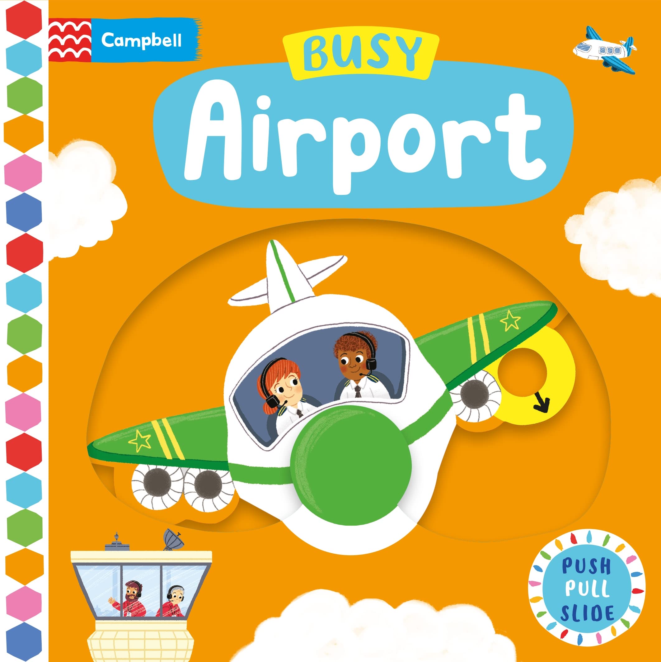 Busy Airport: A Push, Pull, Slide Book (Campbell Busy Books, 1) Parents & Children