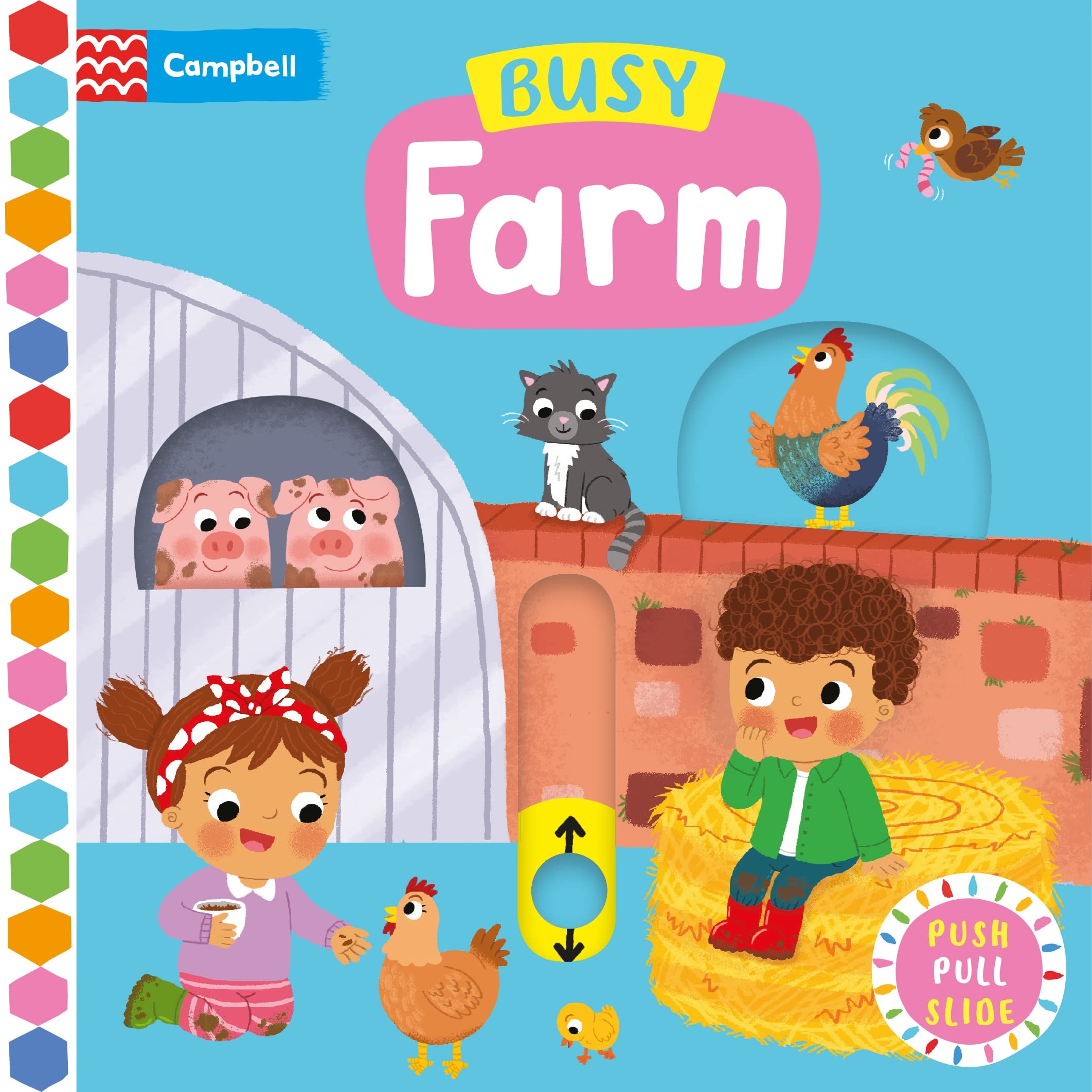 Busy Farm: A Push, Pull, Slide Book (Campbell Busy Books, 4) Parents & Children