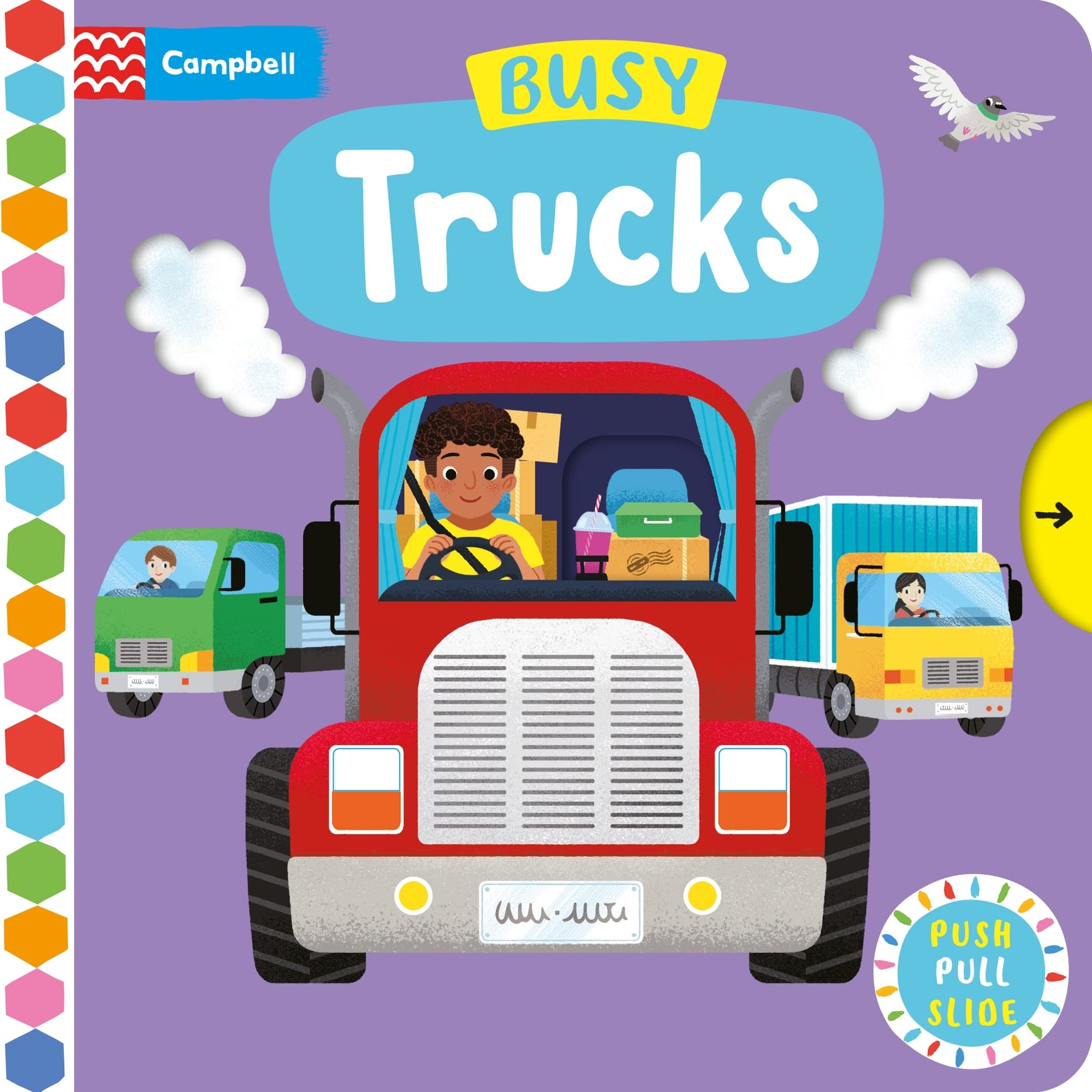 Busy Trucks: A Push, Pull, Slide Book (Campbell Busy Books, 54) Parents & Children