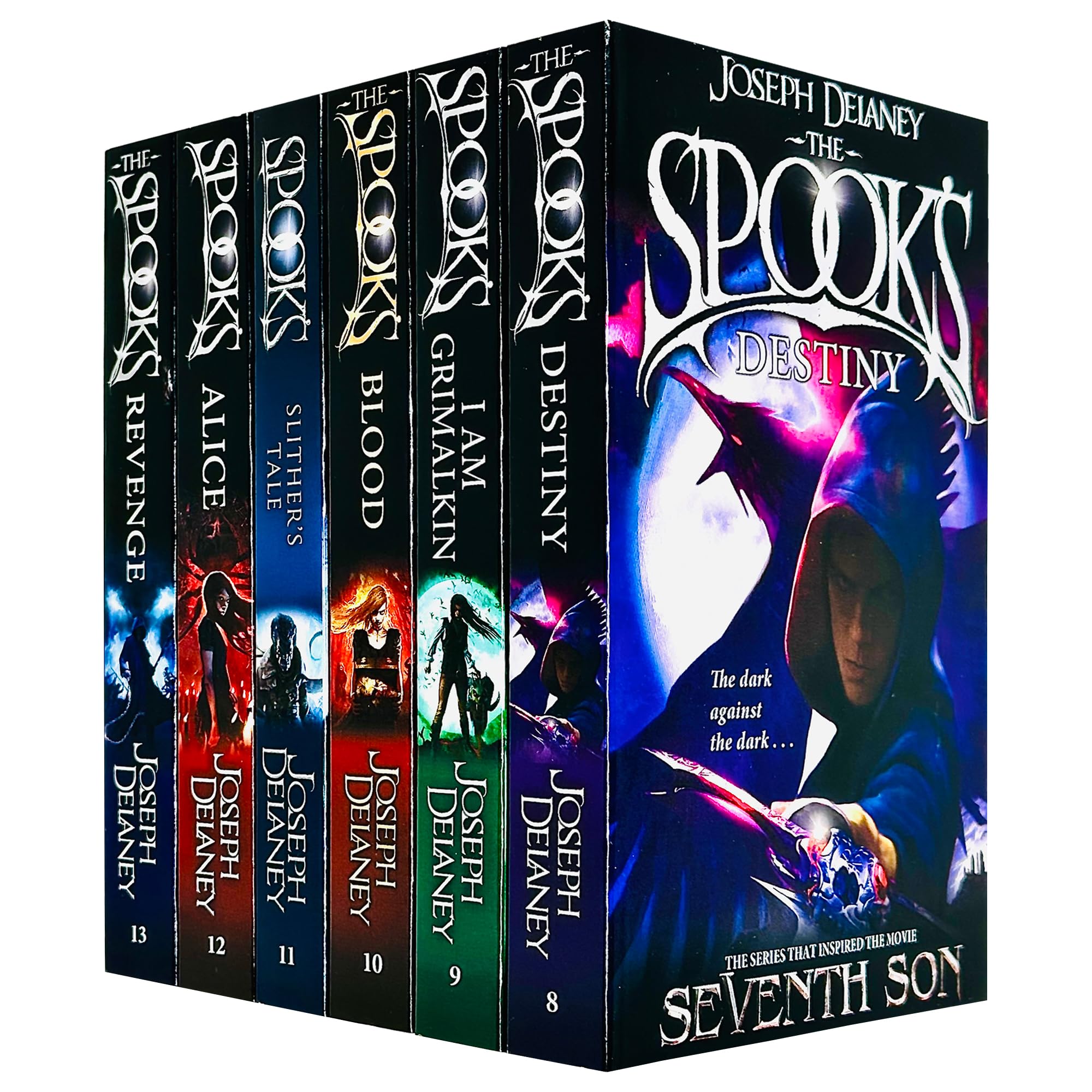 The Spooks Books 8 - 13 Wardstone Chronicles Collection Set by Joseph Delaney (Destiny, I Am Grimalkin, Blood, Slither's Tale, Alice & Revenge) Fantasy & Sci-Fi