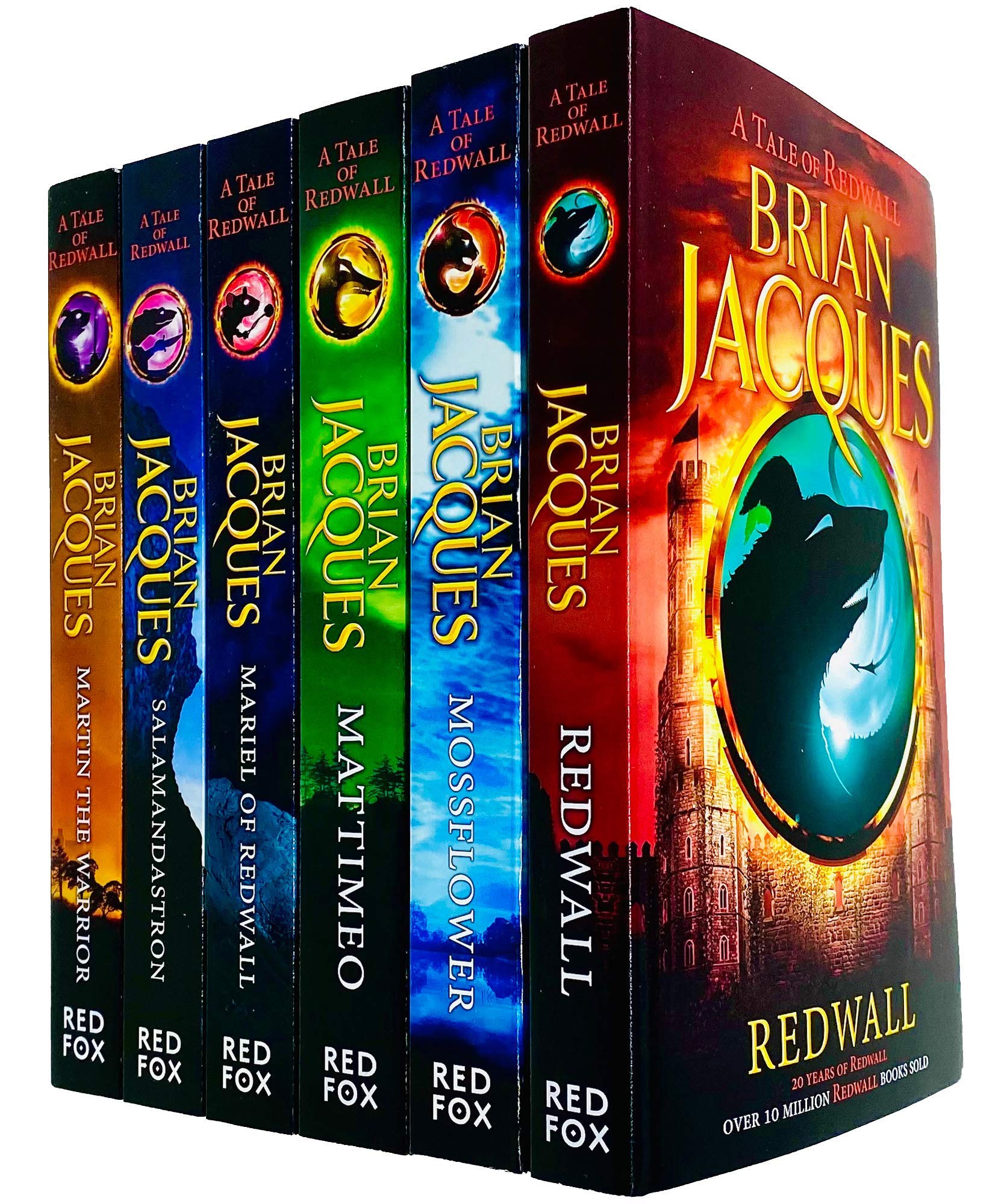 Redwall Series Books 1 - 6 Collection Set von Brian Jacques (Redwall, Mossflower, Mattimeo, Mariel of Redwall, Salamandastron & Martin the Warrior) - Brian Jacques Fantasy & Sci-Fi
