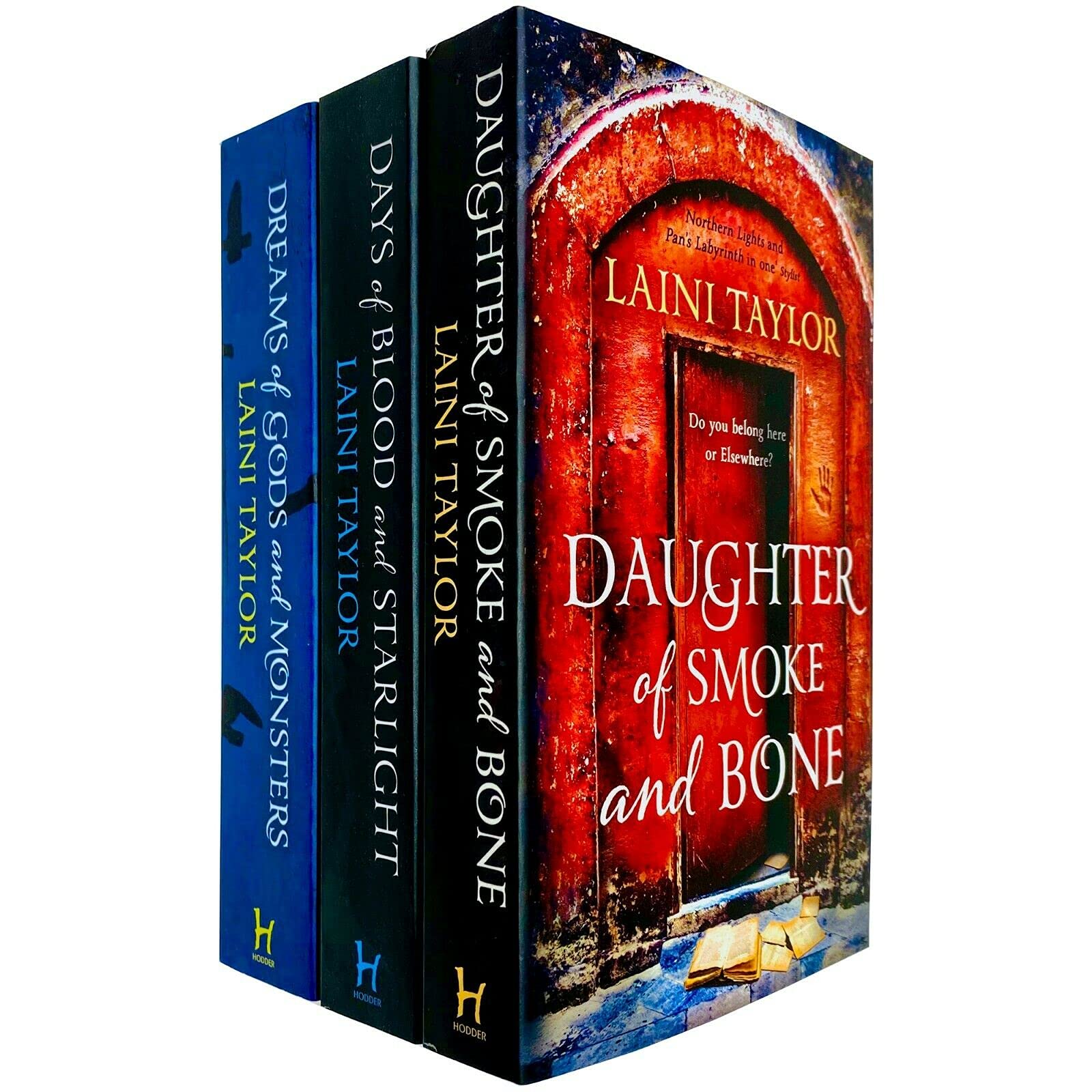 Daughter of Smoke and Bone Trilogy Series 3 Books Collection Set by Laini Taylor (Daughter of Smoke and Bone, Days of Blood and Starlight & Dreams of Gods and Monsters) Novels & Short Stories