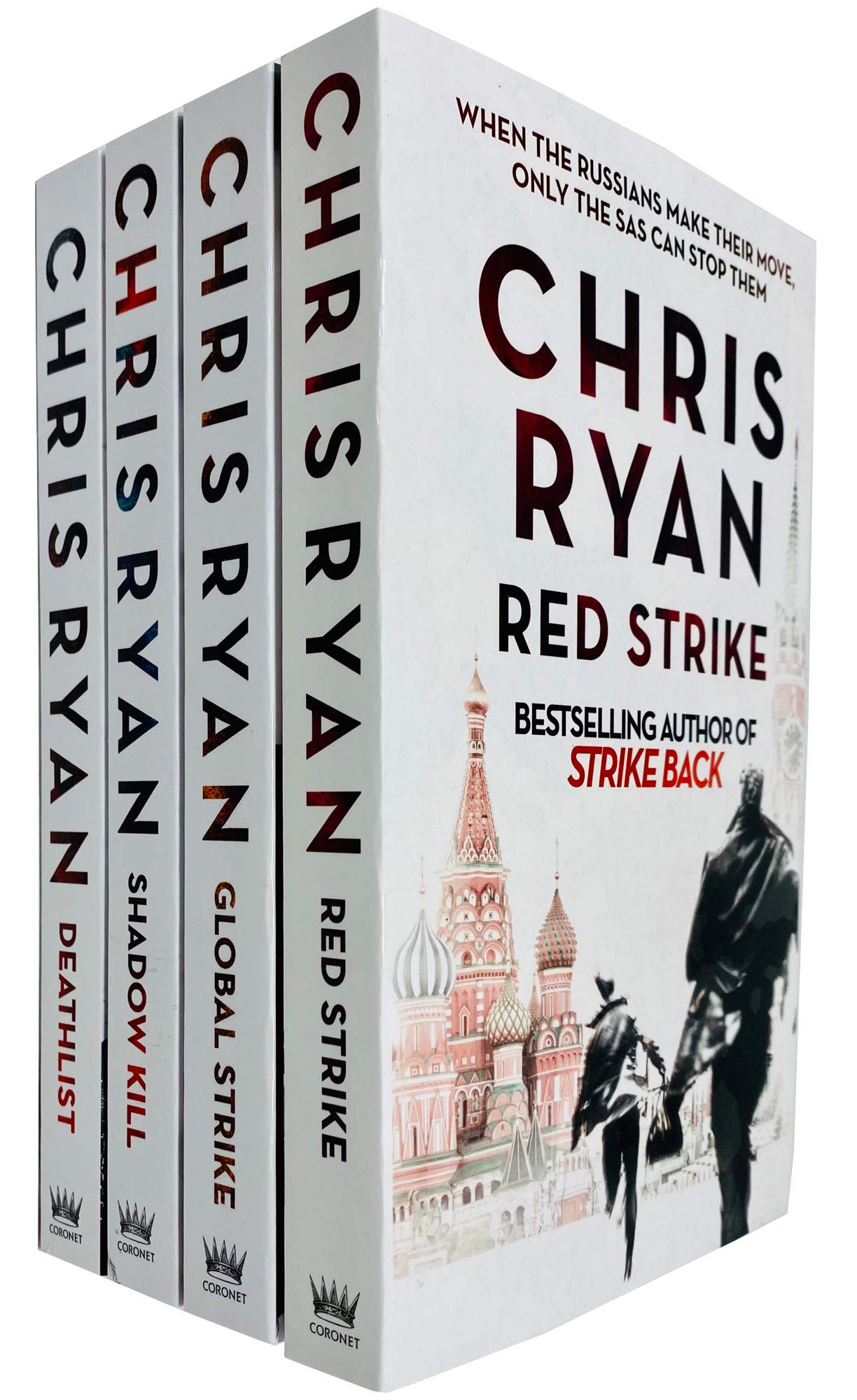 Strike Back Series 4 Books Collection Set by Chris Ryan (Books 1 - 4) (Deathlist, Shadow Kill, Global Strike & Red Strike) Contemporary literature