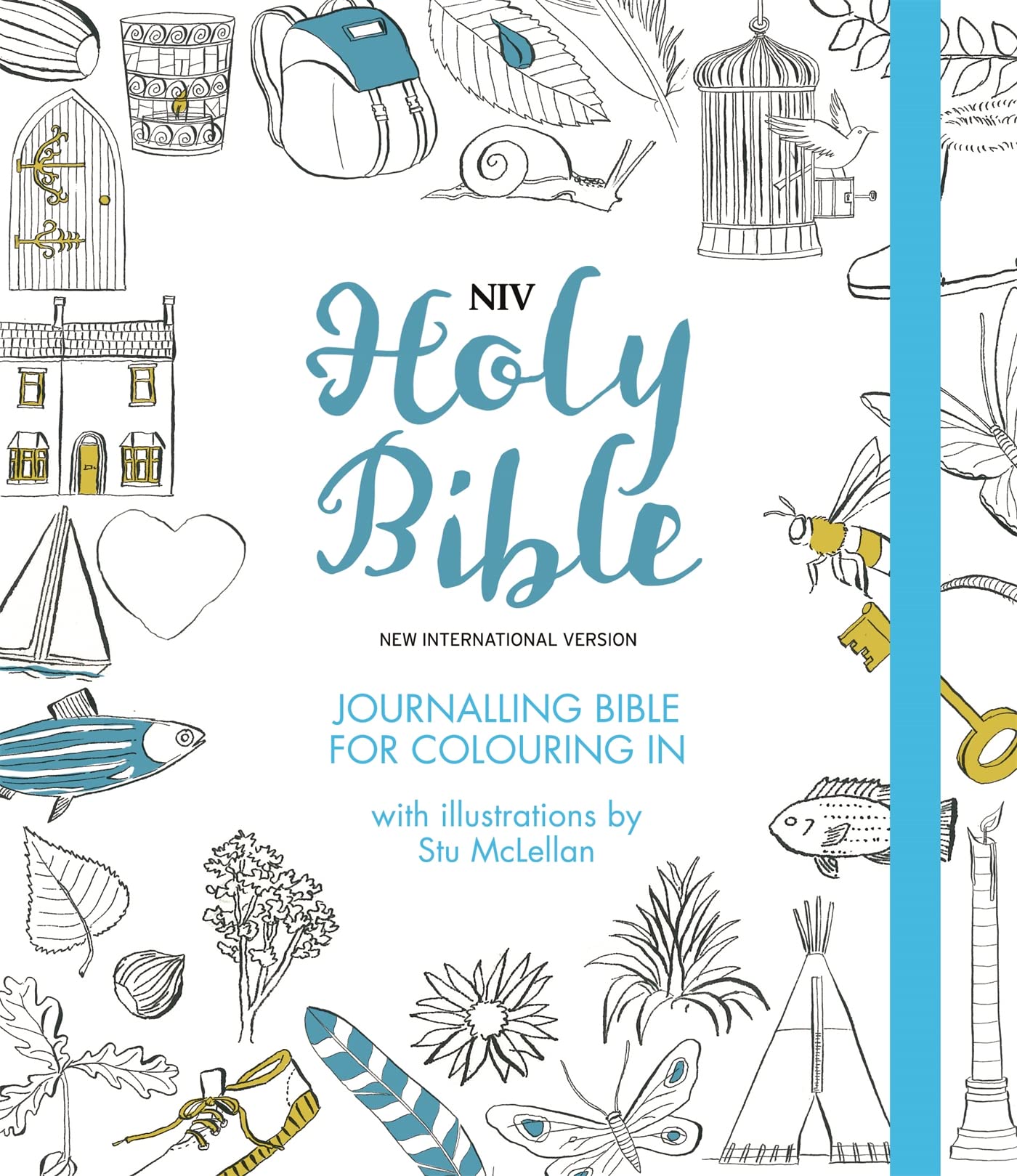 NIV Journalling Bible for Colouring In: With unlined margins and illustrations to colour in (New International Version) Religion & Esotericism