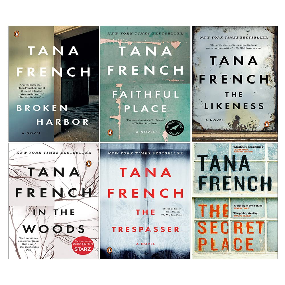 Dublin Murder Squad Series Books 1 - 6 Collection Box Set by Tana French (In The Woods, The Likeness, Faithful Place, Broken Harbour, Secret Place & The Trespasser) - Tana French Contemporary literature Books