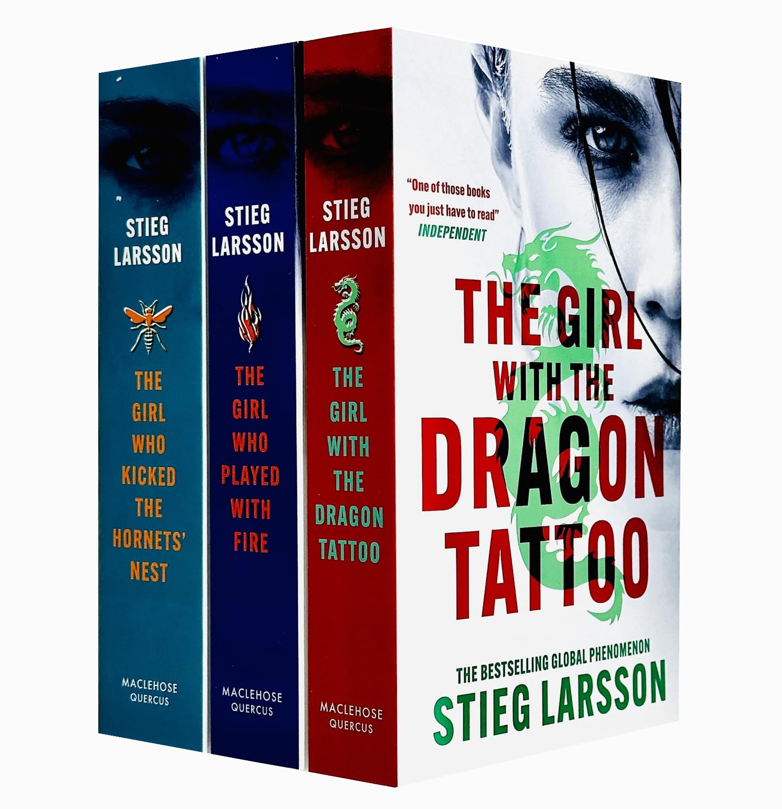 Millennium series 3 Books Collection Box Set by Stieg Larsson (Books 1 - 3) (The Girl With the Dragon Tattoo, The Girl Who Played with Fire & The Girl Who Kicked the Hornets Nest) Action & Adventure