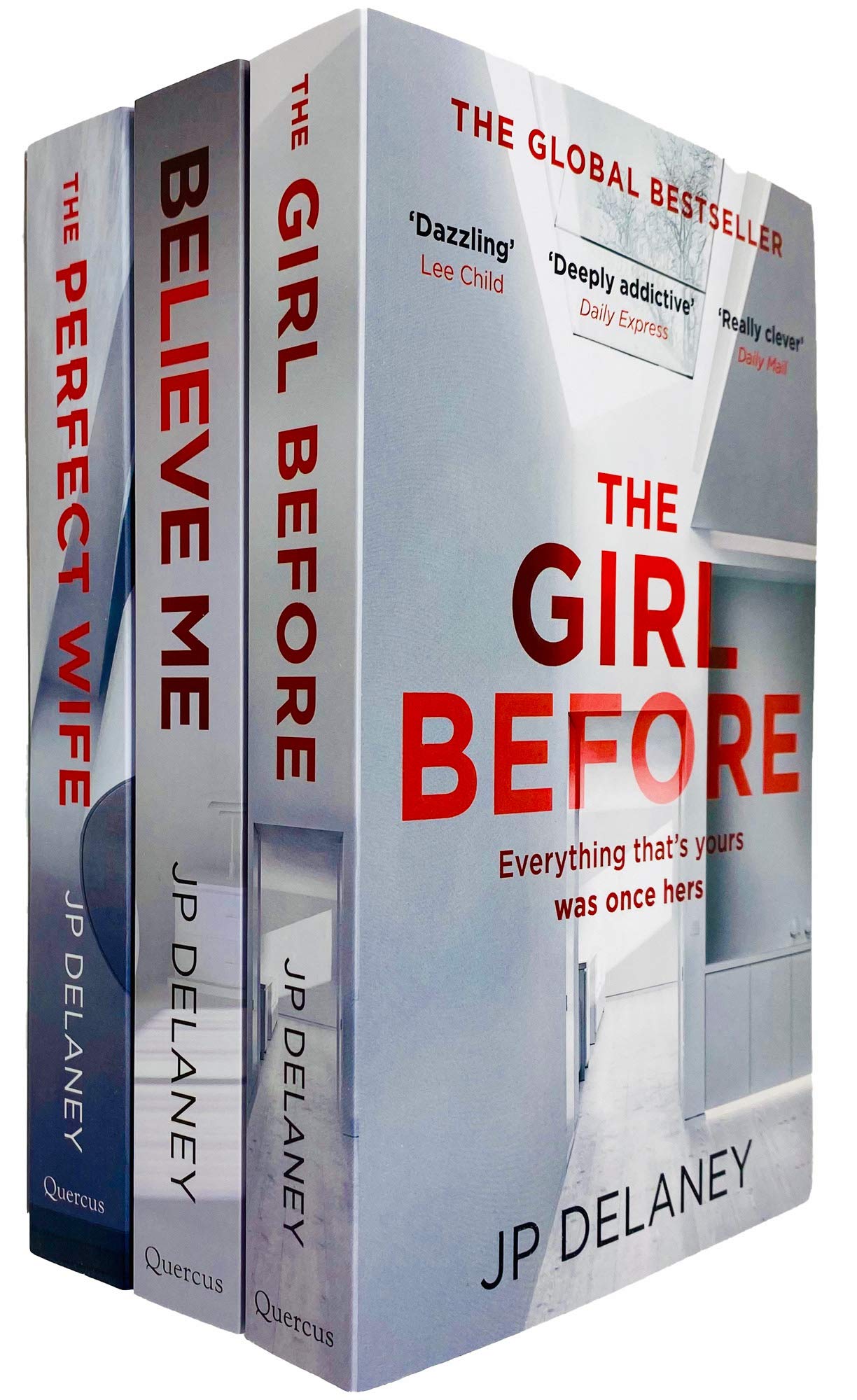 JP Delaney 3 Books Collection Set (The Girl Before, Believe Me & The Perfect Wife) Contemporary literature