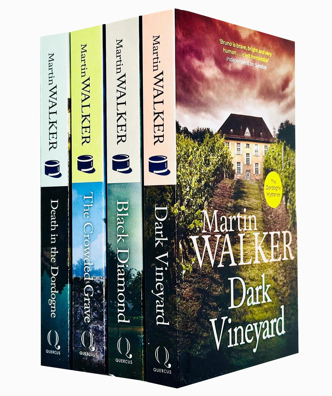 Bruno, Chief of Police Series Dordogne Mysteries Books 1 - 4 Collection Set by Martin Walker (Death in the Dordogne, Dark Vineyard, Black Diamond & Crowded Grave) Contemporary literature Books