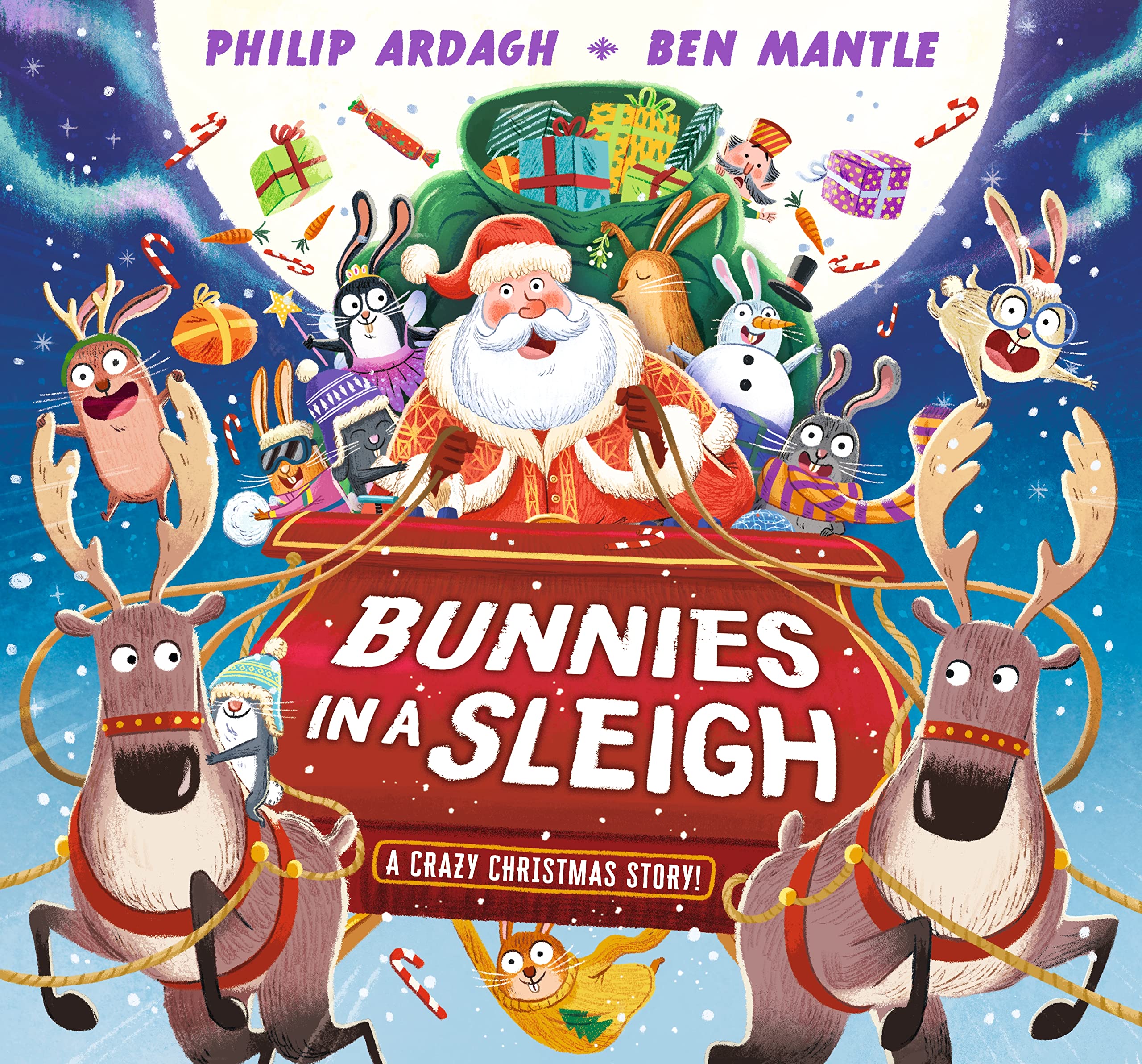 Bunnies in a Sleigh: A Crazy Christmas Story!: A funny festive rhyming adventure (Sunny Town Bunnies) Non-fiction