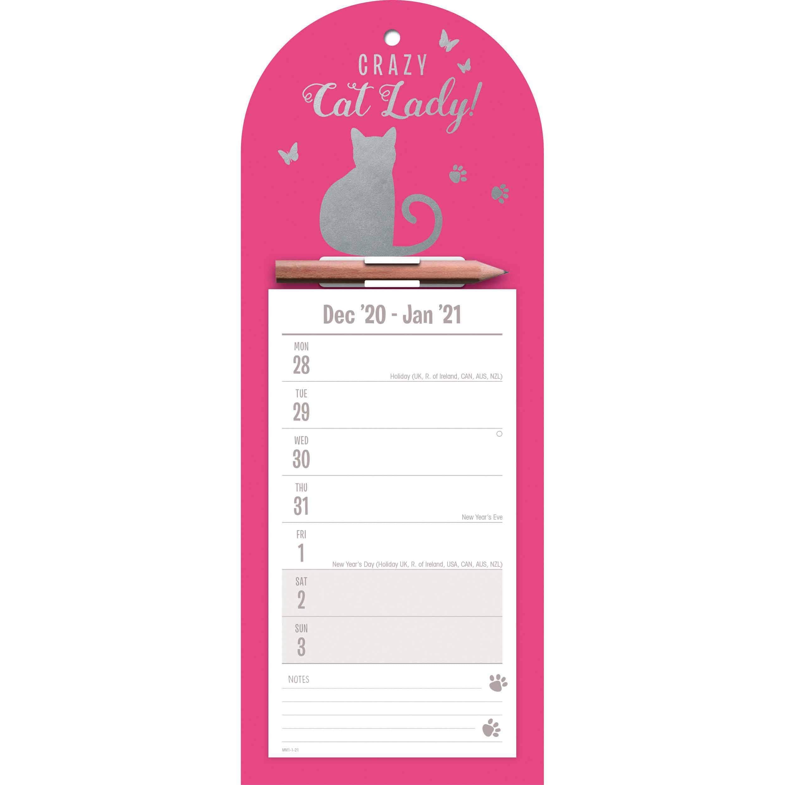 Product Image: Crazy Cat Lady Weektoview Magnetic Memo