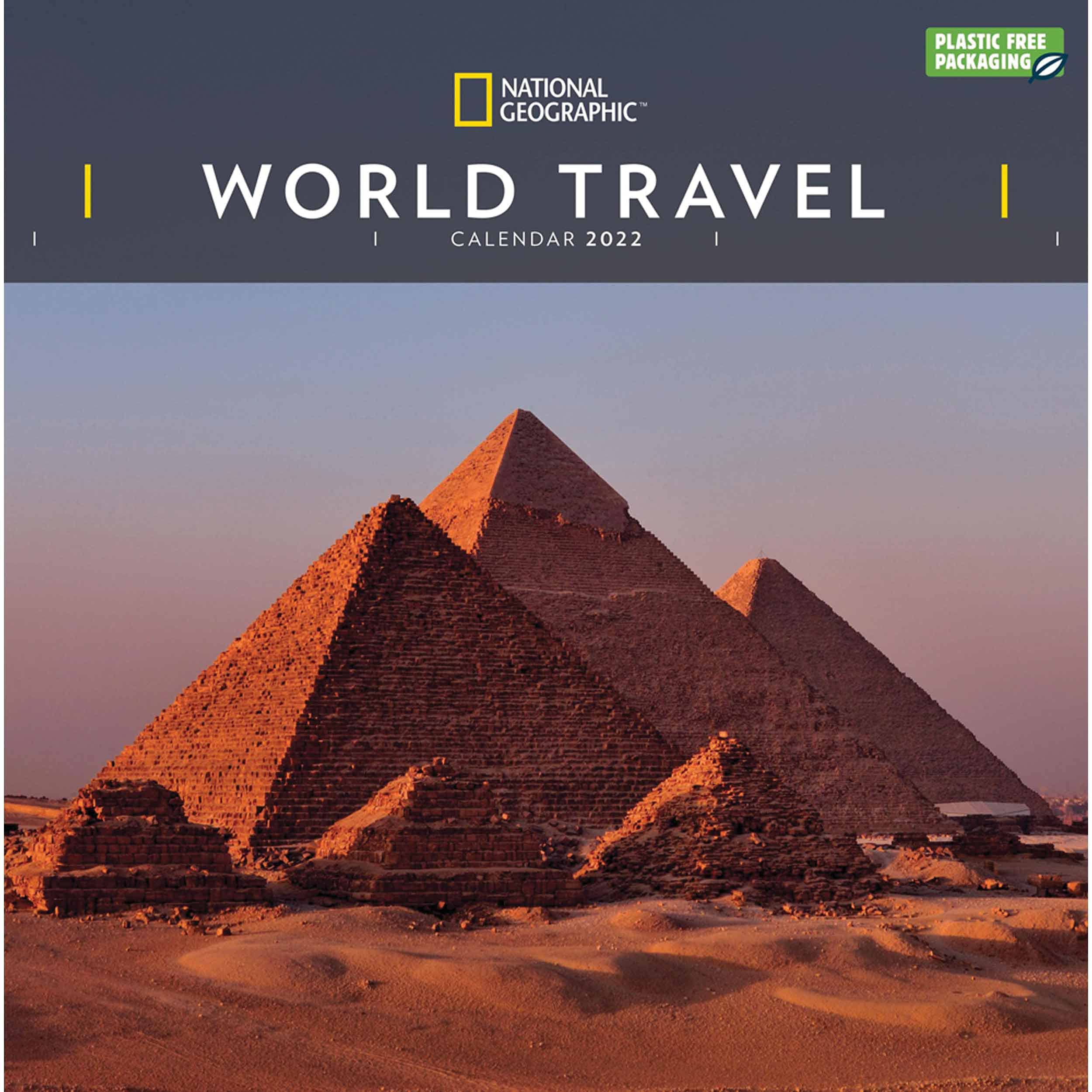 National Geographic World Travel - Weltreise 2022 - 12-Monatskalender: Original Carousel-Kalender book
