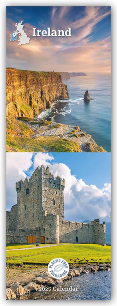 Irland 2025 – Slimline-Kalender: Original Carousel Calendar Calendars