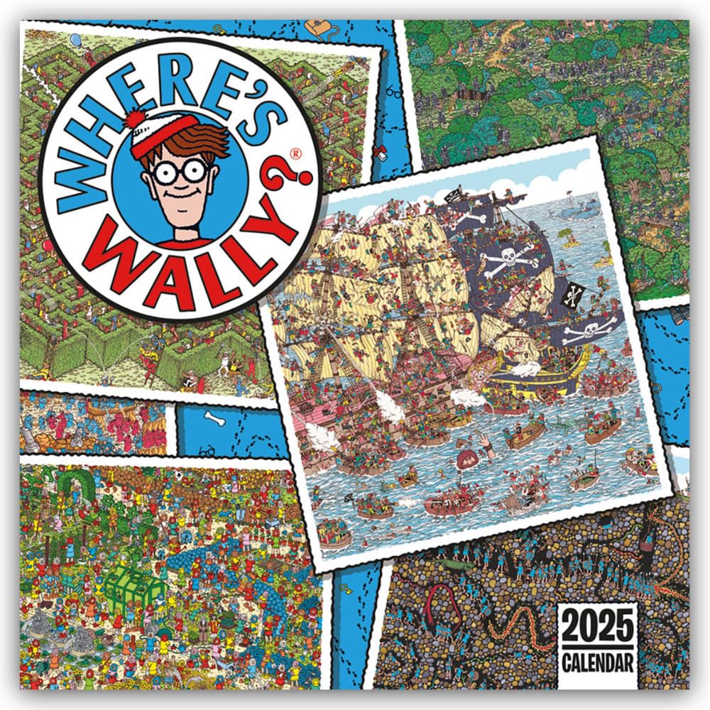 Where's Wally? – Wo ist Wally 2025 – Wand-Kalender: Original Carousel Calendar (Wall-Kalender) Contemporary literature