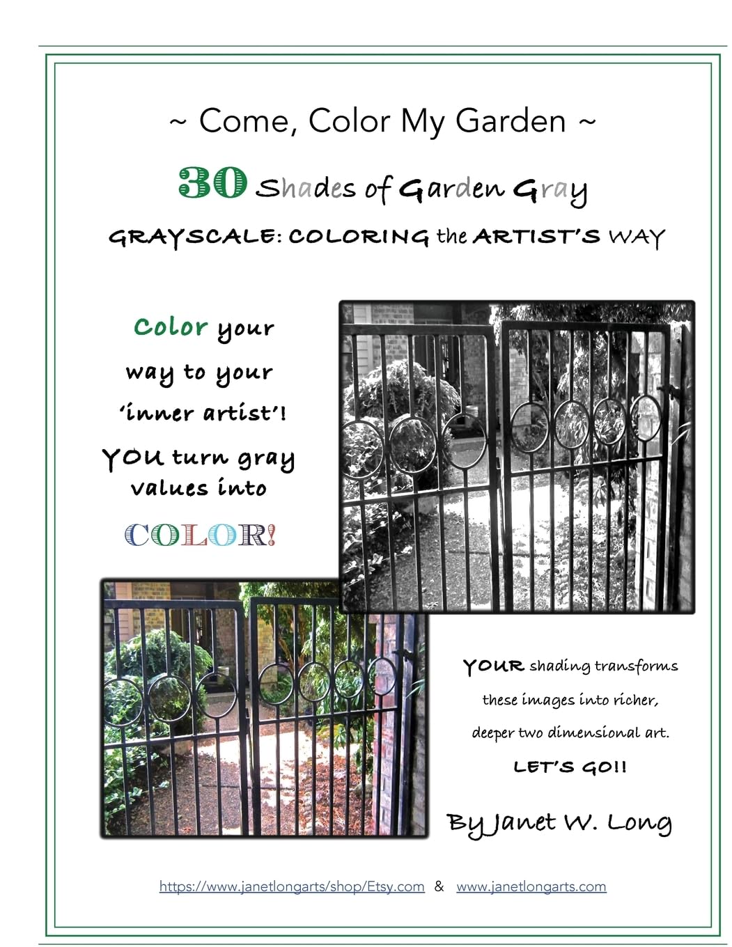 ~Come, Color My Garden~ 30 Shades of Garden Gray: GRAYSCALE: COLORING the ARTIST'S WAY Mathematics